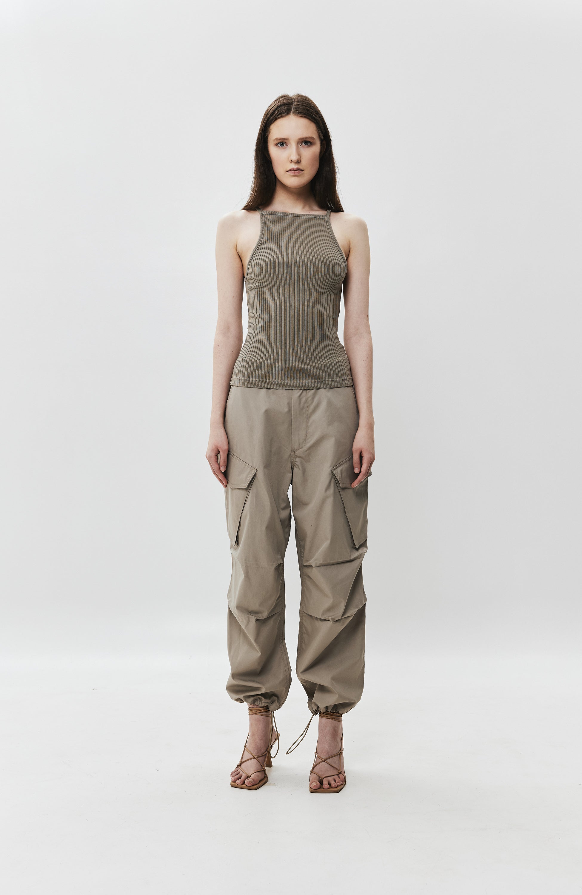 Agolde Neutral Cargo cotton trousers ginerva image 1