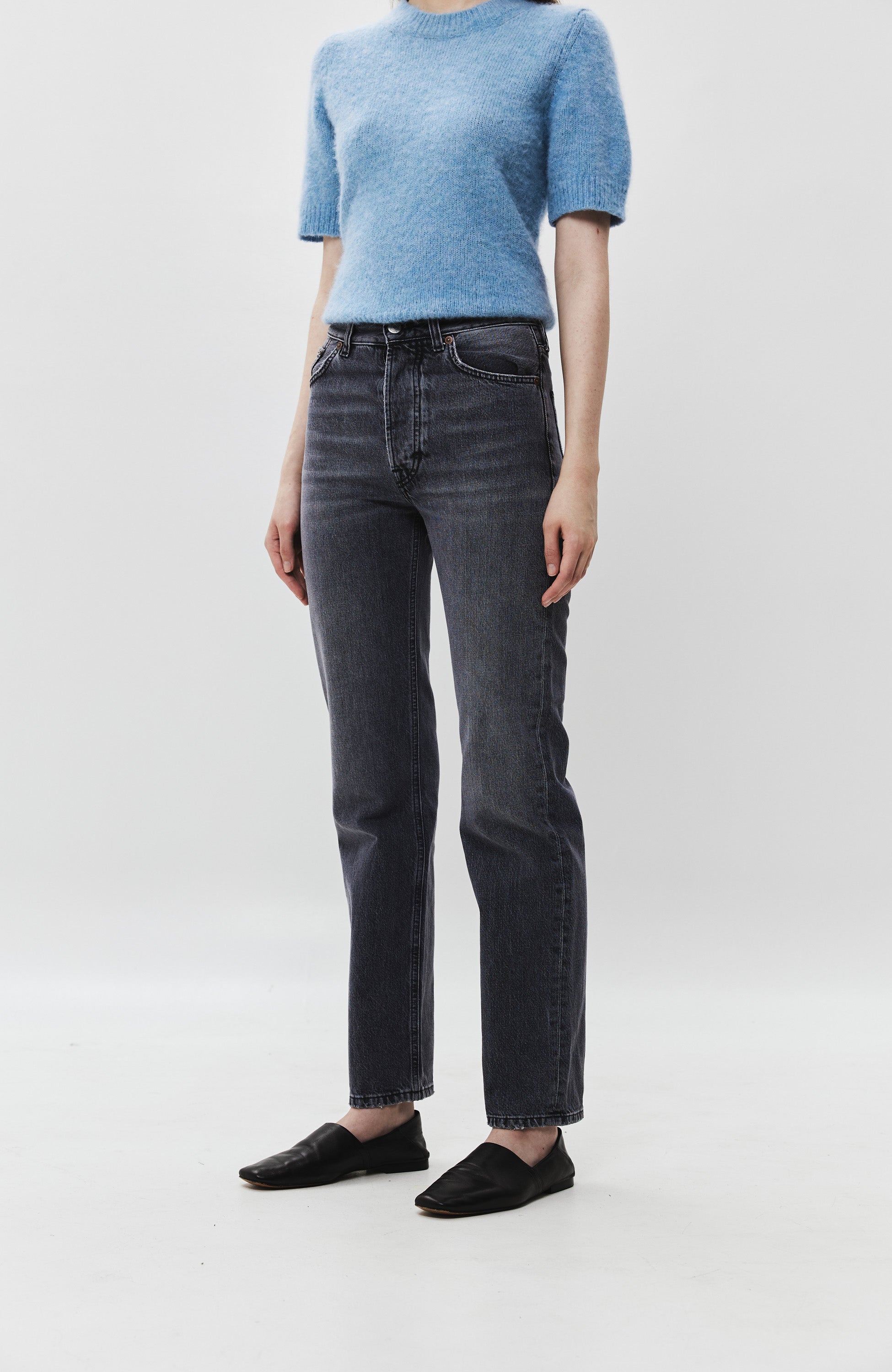 House of dagmar Grey Straight-leg jeans image 4