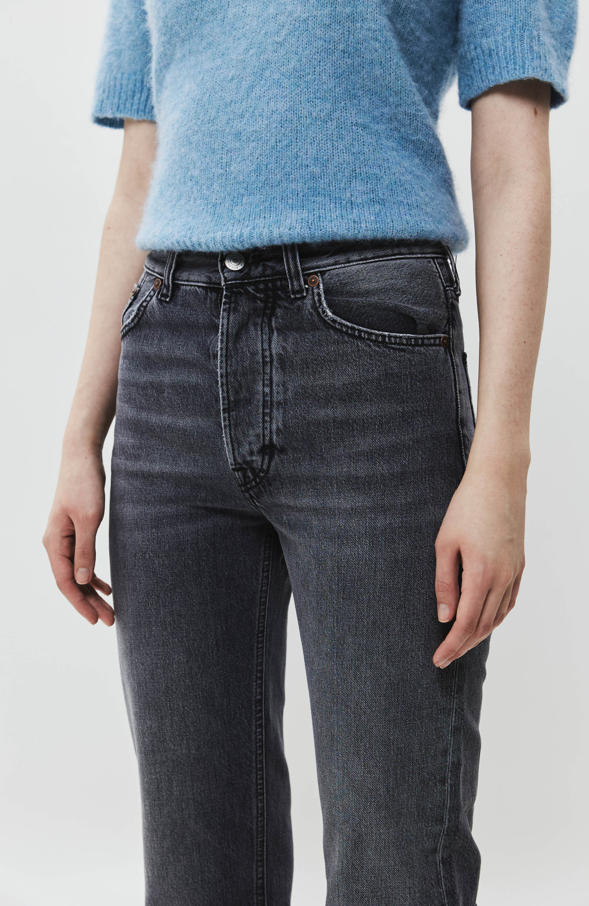 House of dagmar Grey Straight-leg jeans image 7