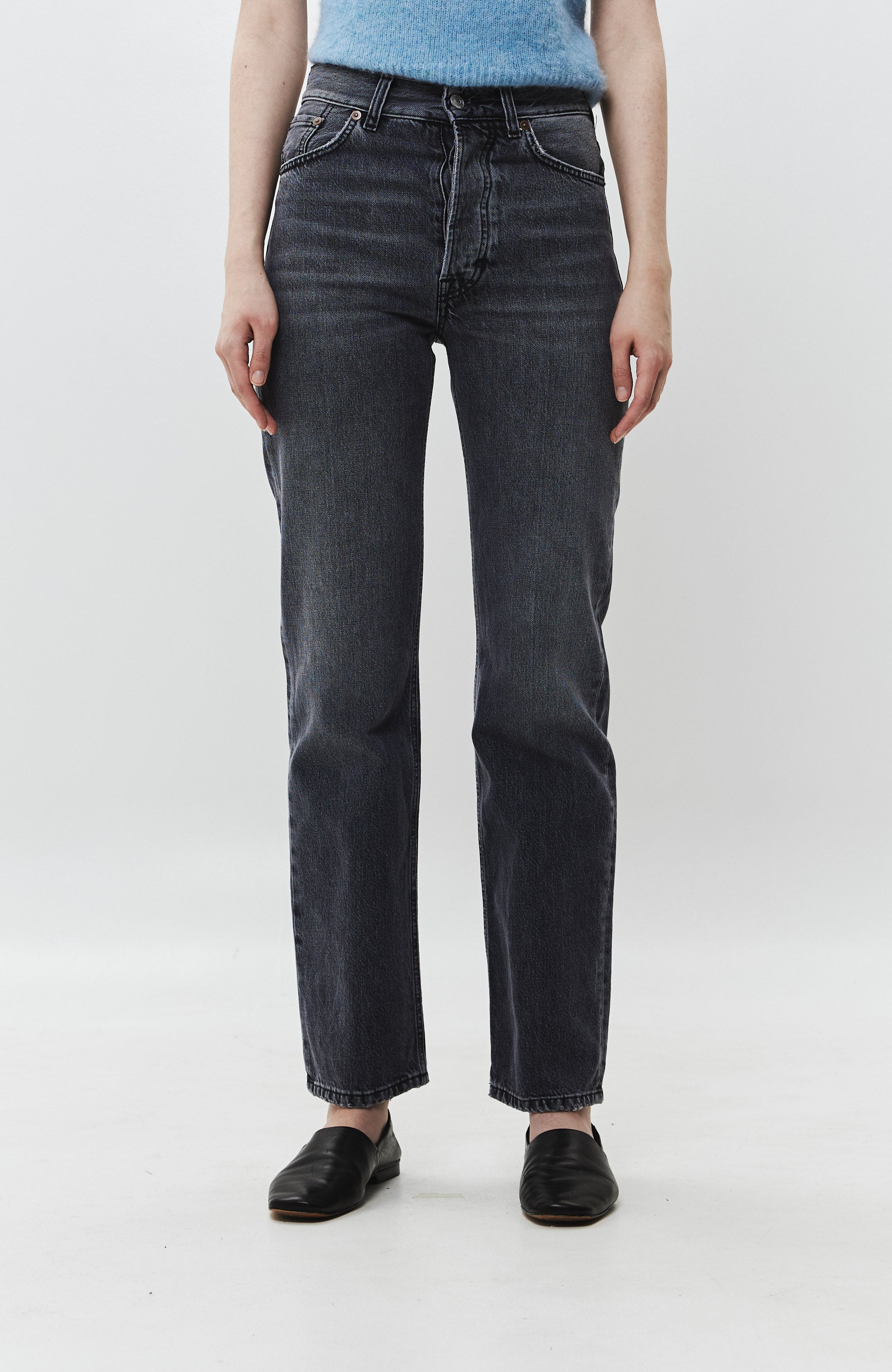 House of dagmar Grey Straight-leg jeans image 3