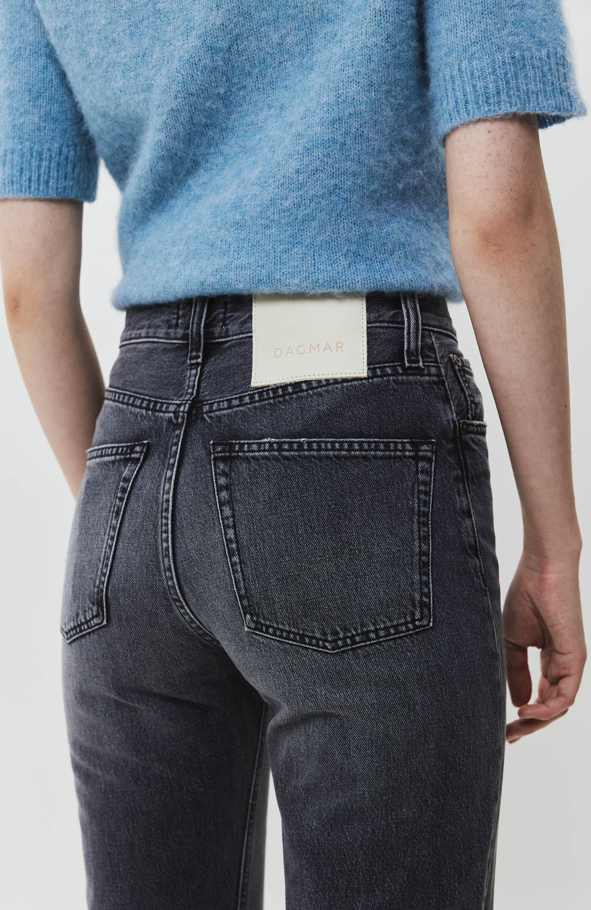 House of dagmar Grey Straight-leg jeans image 8
