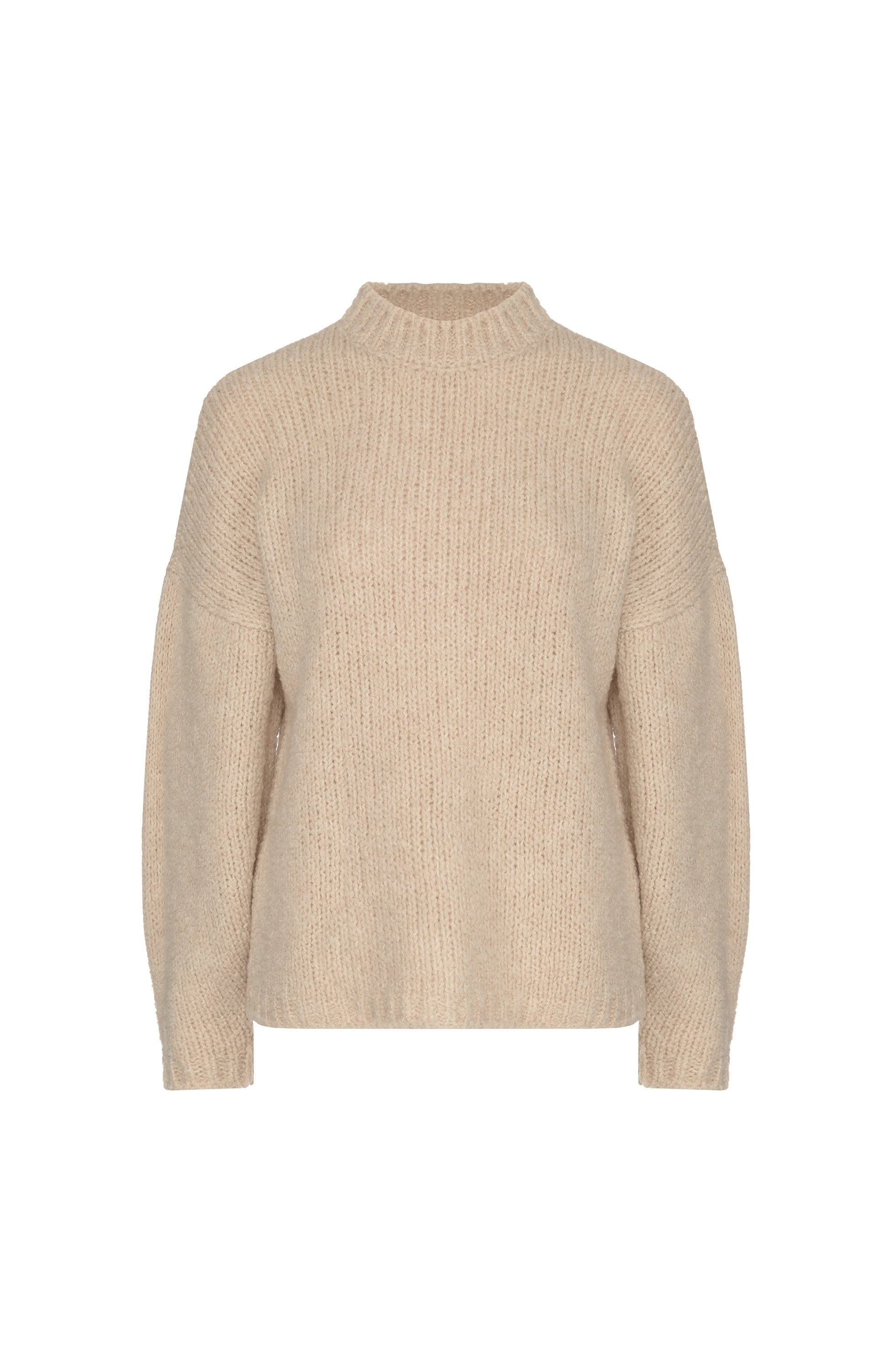 Erika cavallini Neutral Sweter bouclé z okrągłym dekoltem image 7