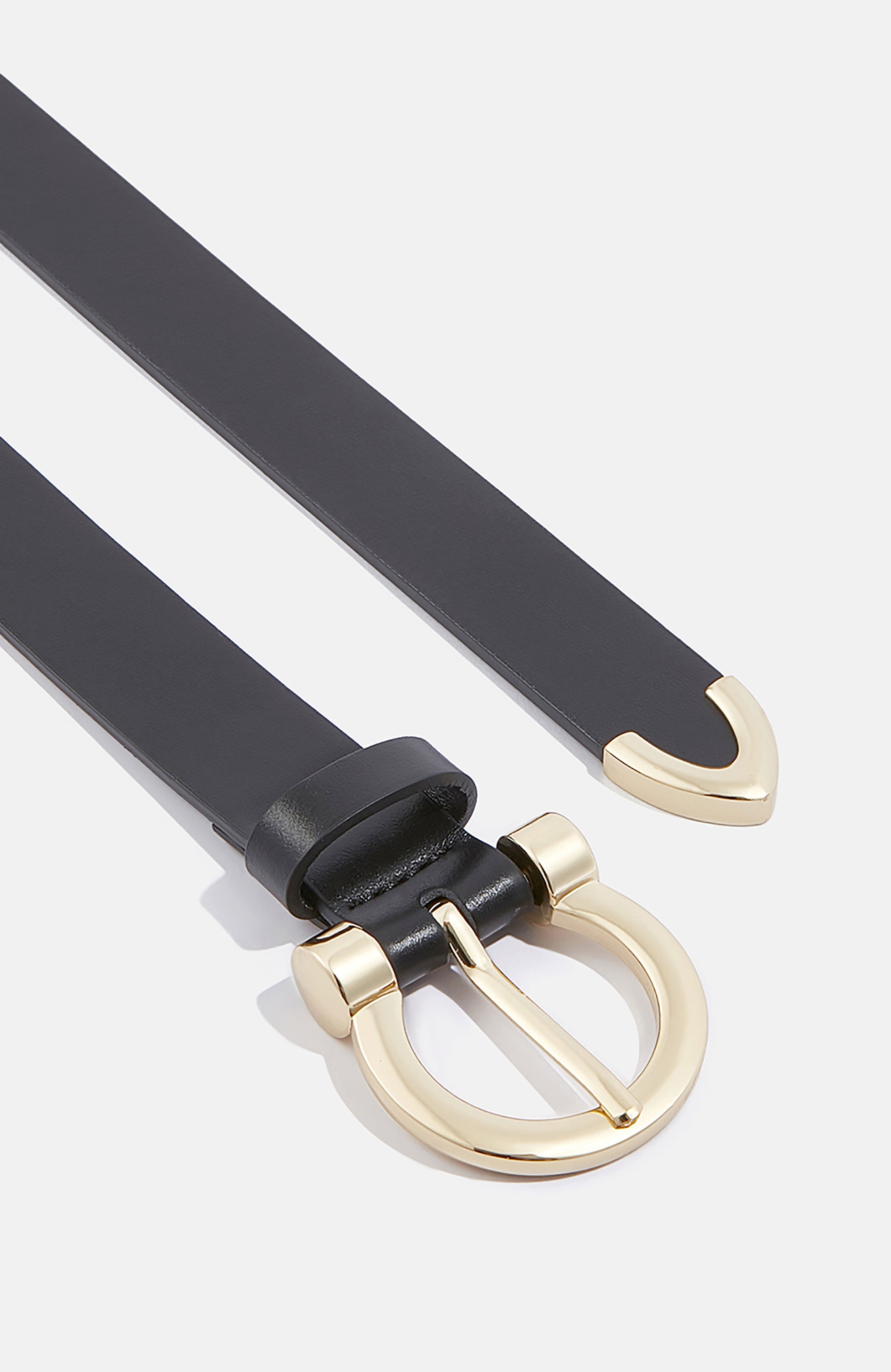 Thin buckle belt