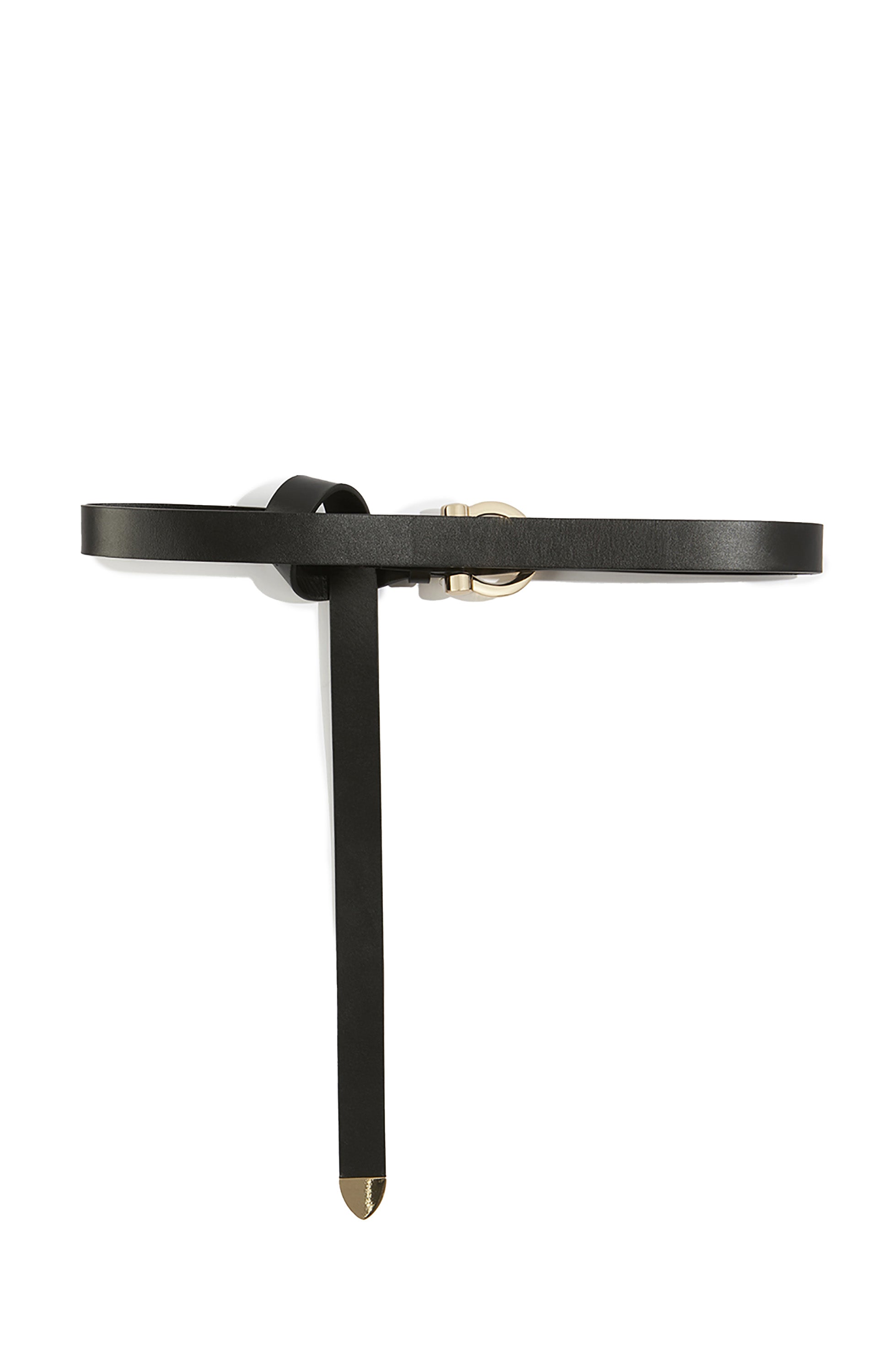 Erika cavallini Black Thin buckle belt image 3
