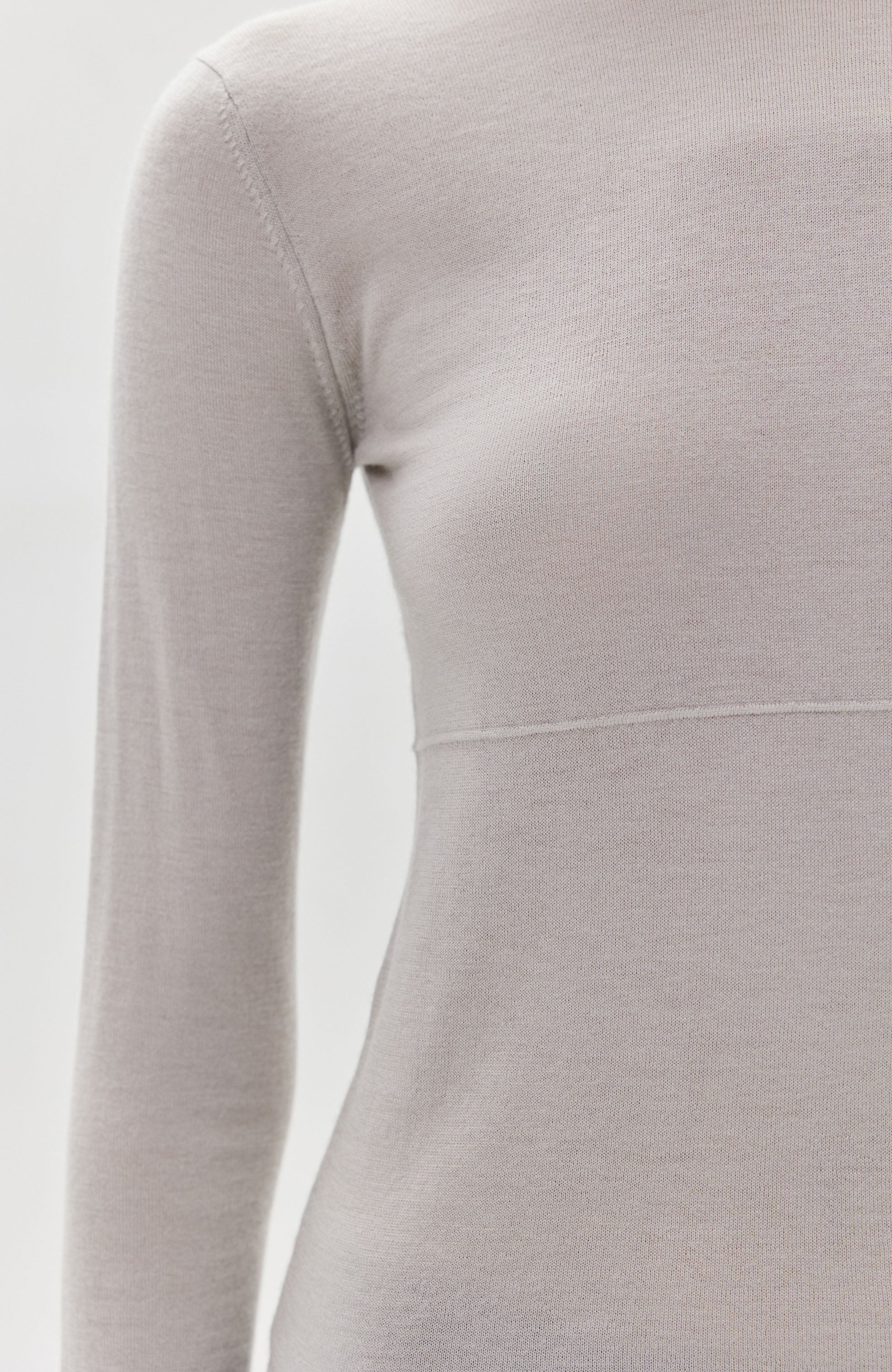 Lisa yang Grey Roundneck fine-knit top rowen image 7