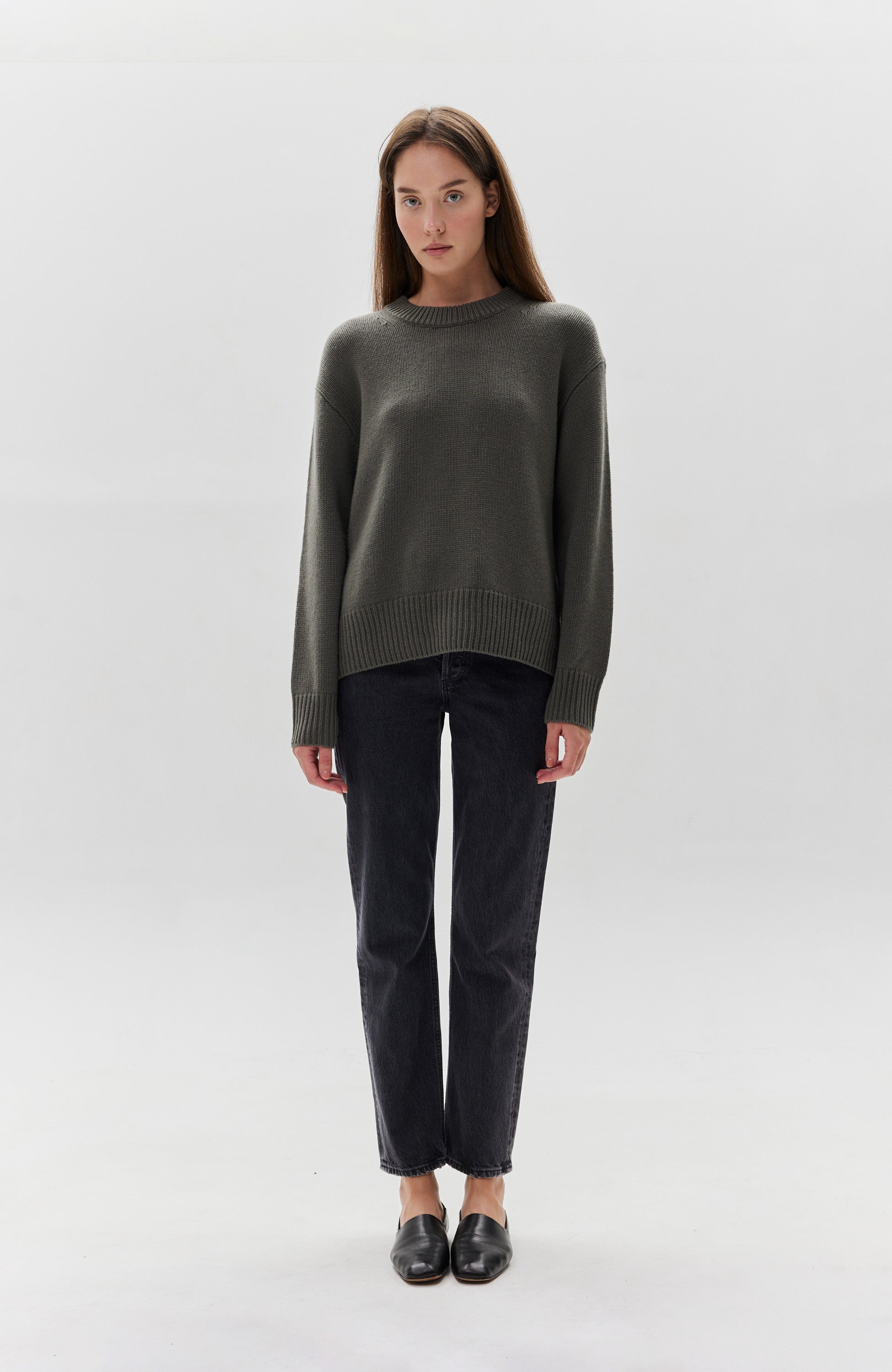 Lisa yang Green Crewneck cashmere sweater renske image 8