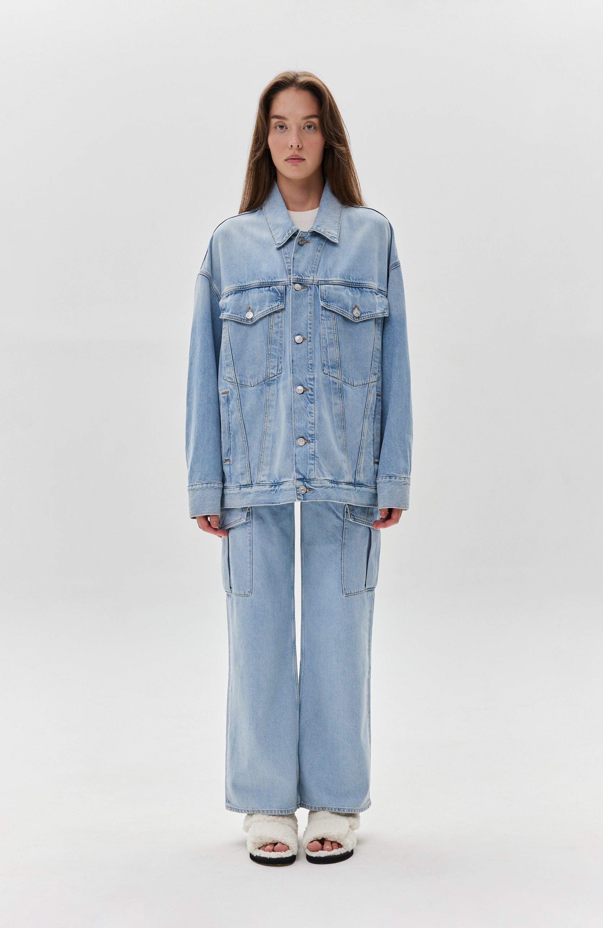 Agolde Blue Oversized vintage denim jacket wayne image 10