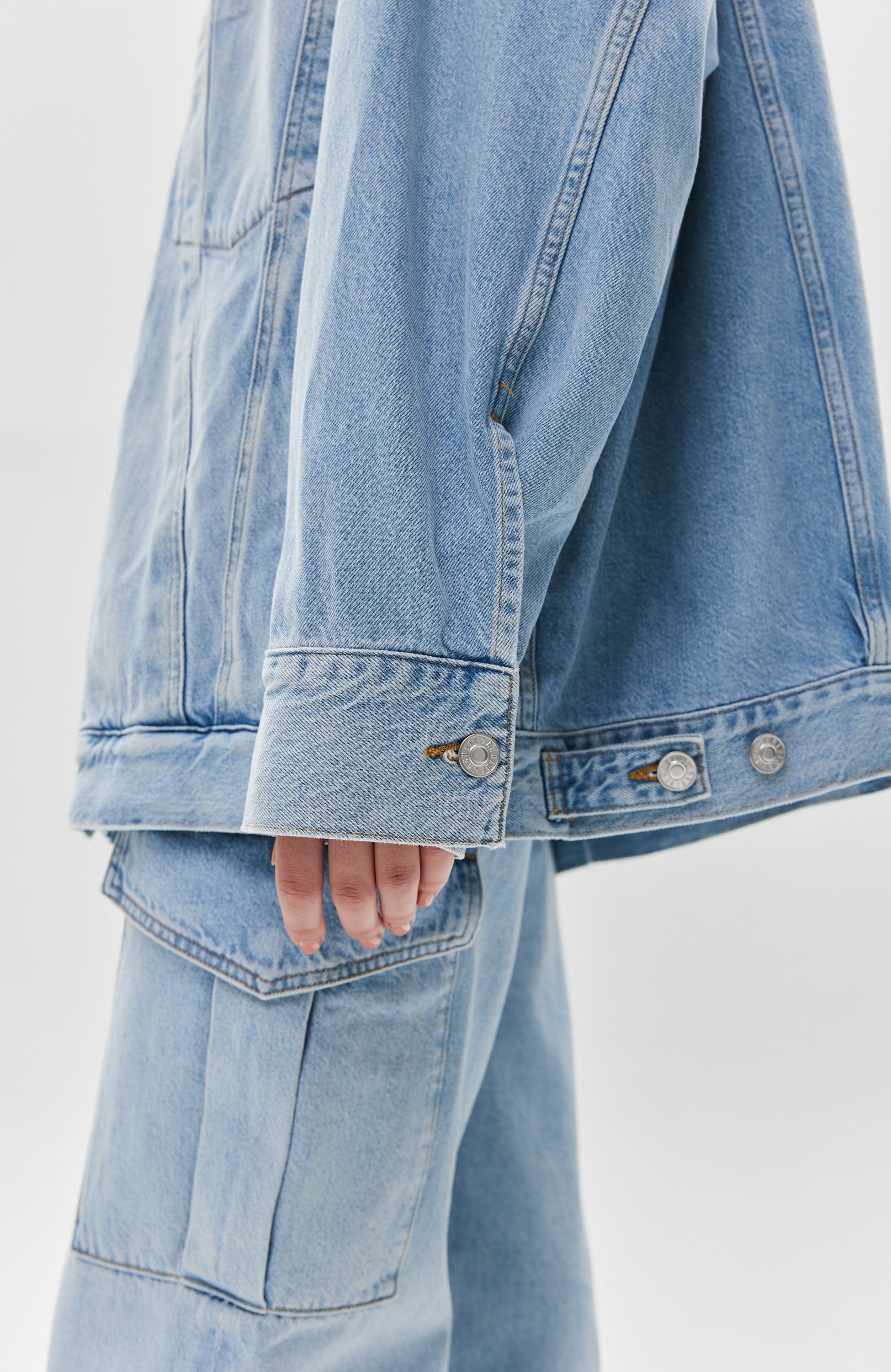 Agolde Blue Oversized vintage denim jacket wayne image 8