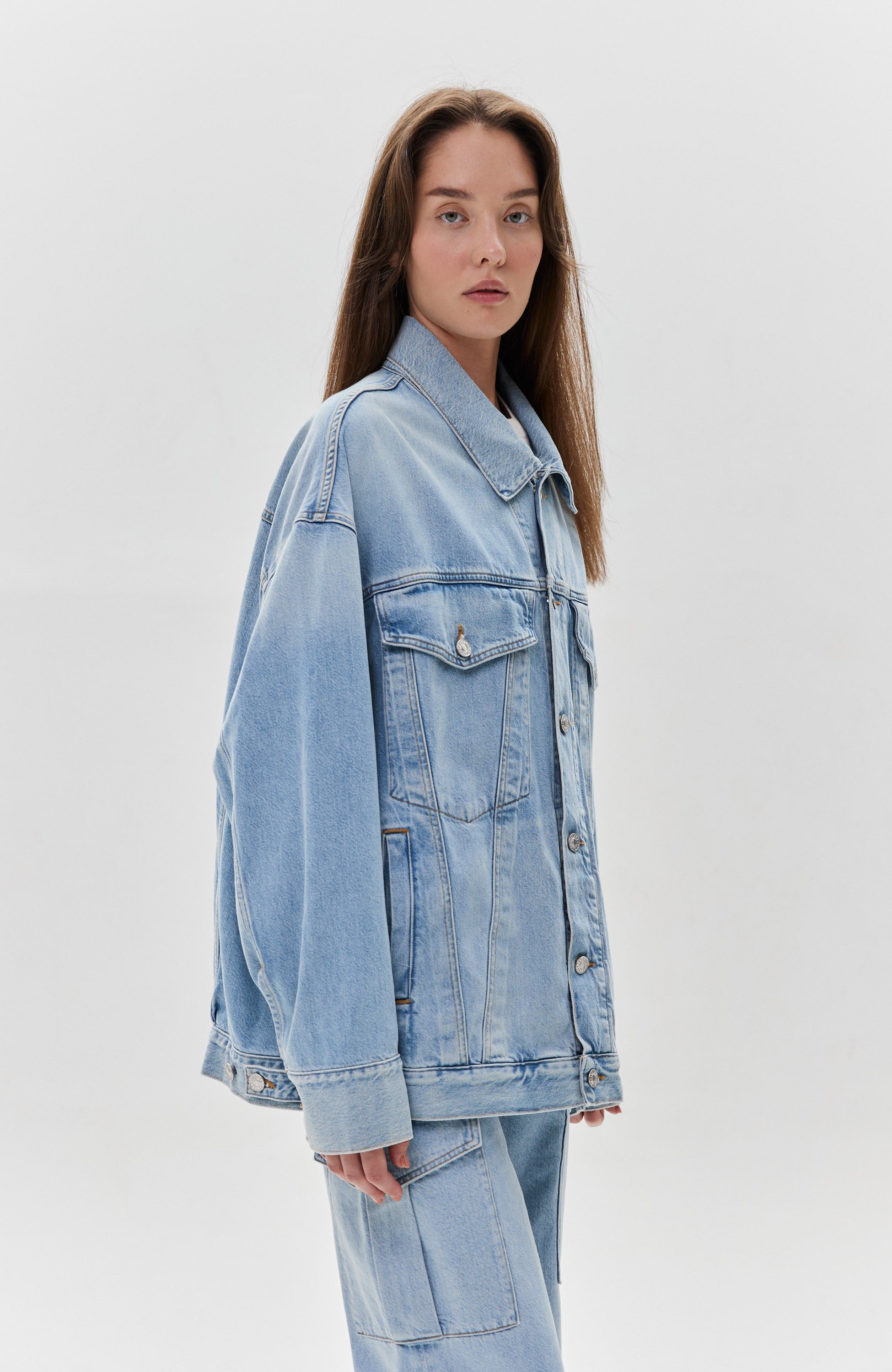 Agolde Blue Oversized vintage denim jacket wayne image 4