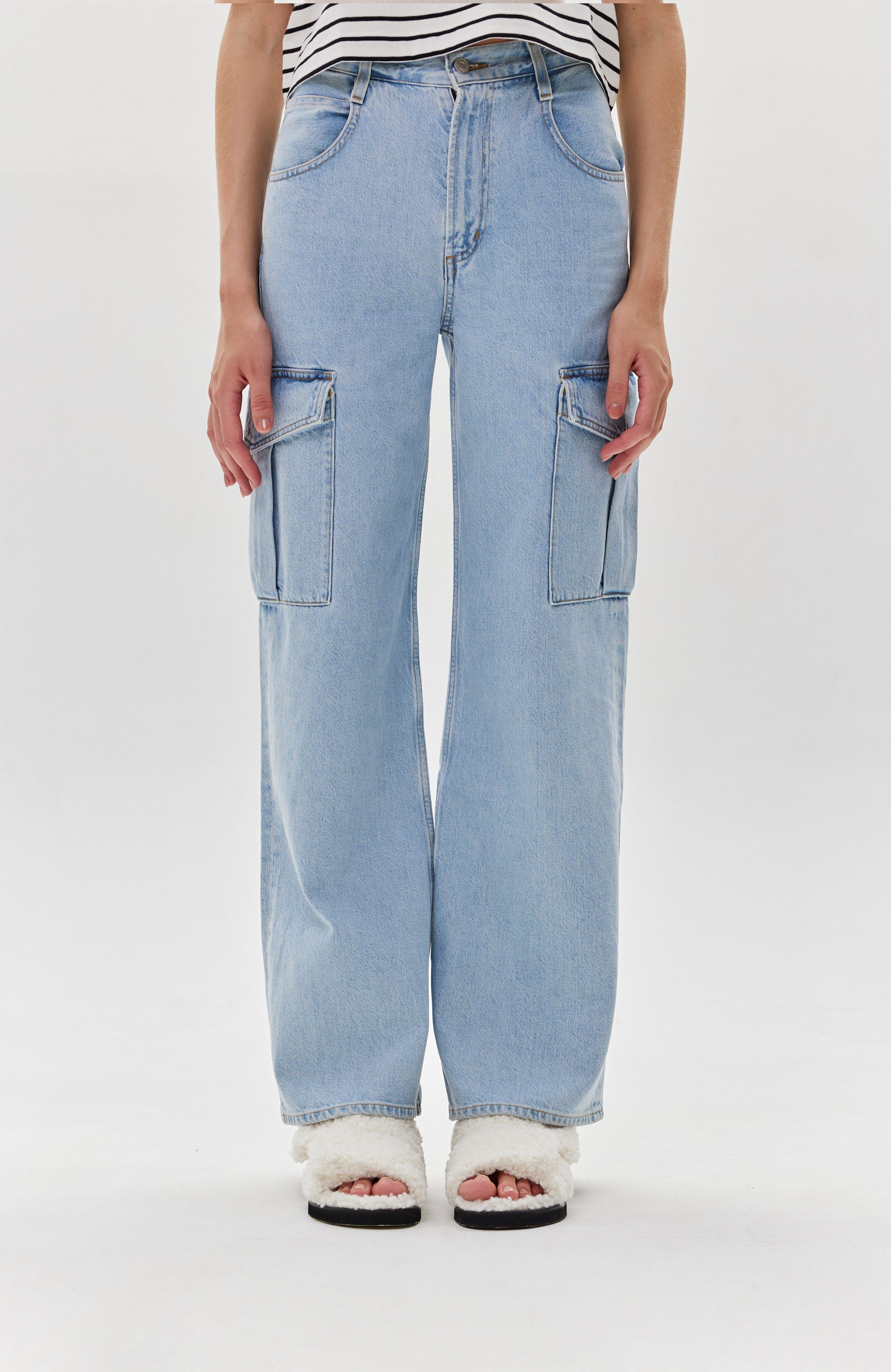 Jeansy cargo MINKA