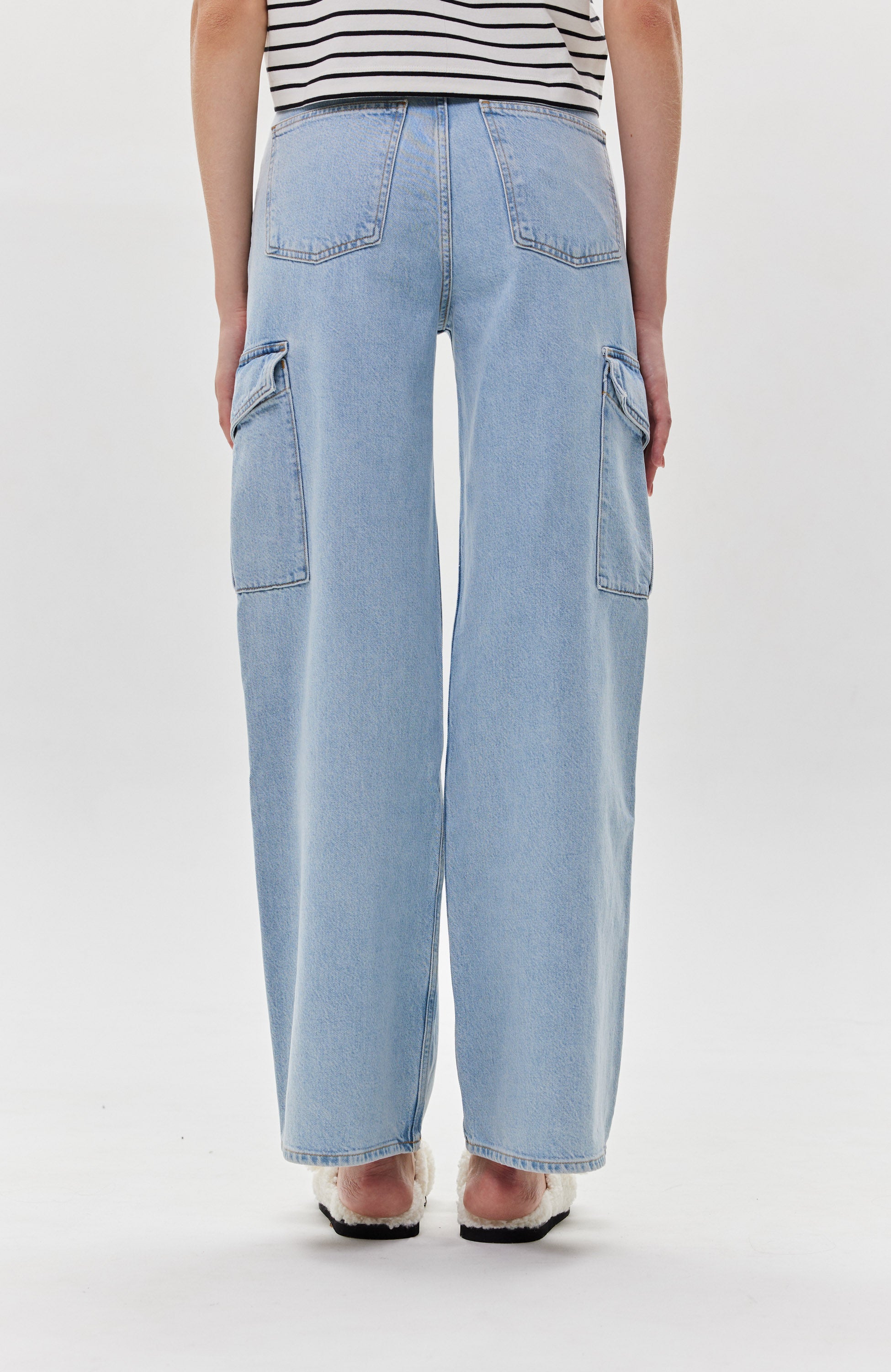 Agolde Blue Wide-leg cargo jeans minka image 5