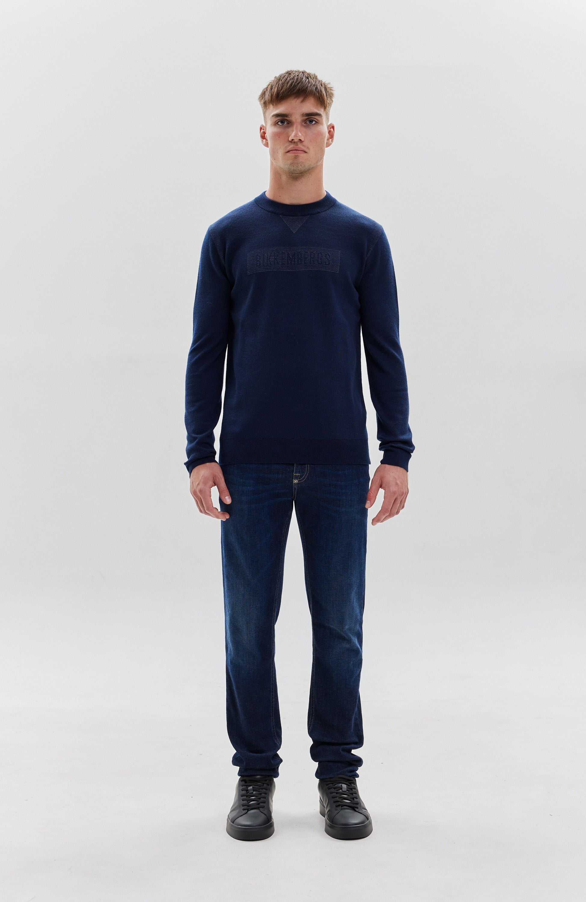 Dirk bikkembergs Blue Sweter z okrągłym dekoltem image 6