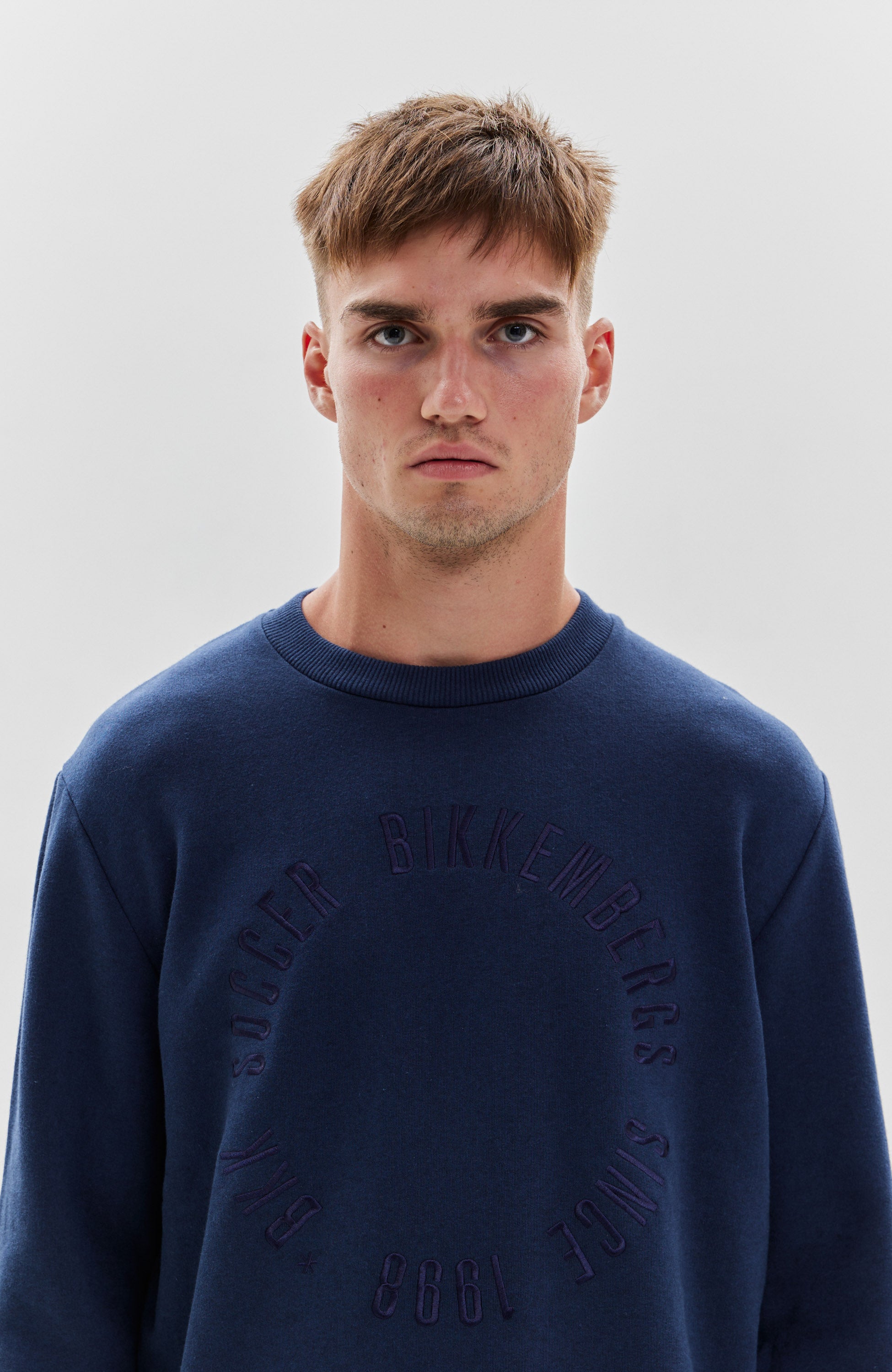 Dirk bikkembergs Navy Dressipluus logo tikandiga image 4