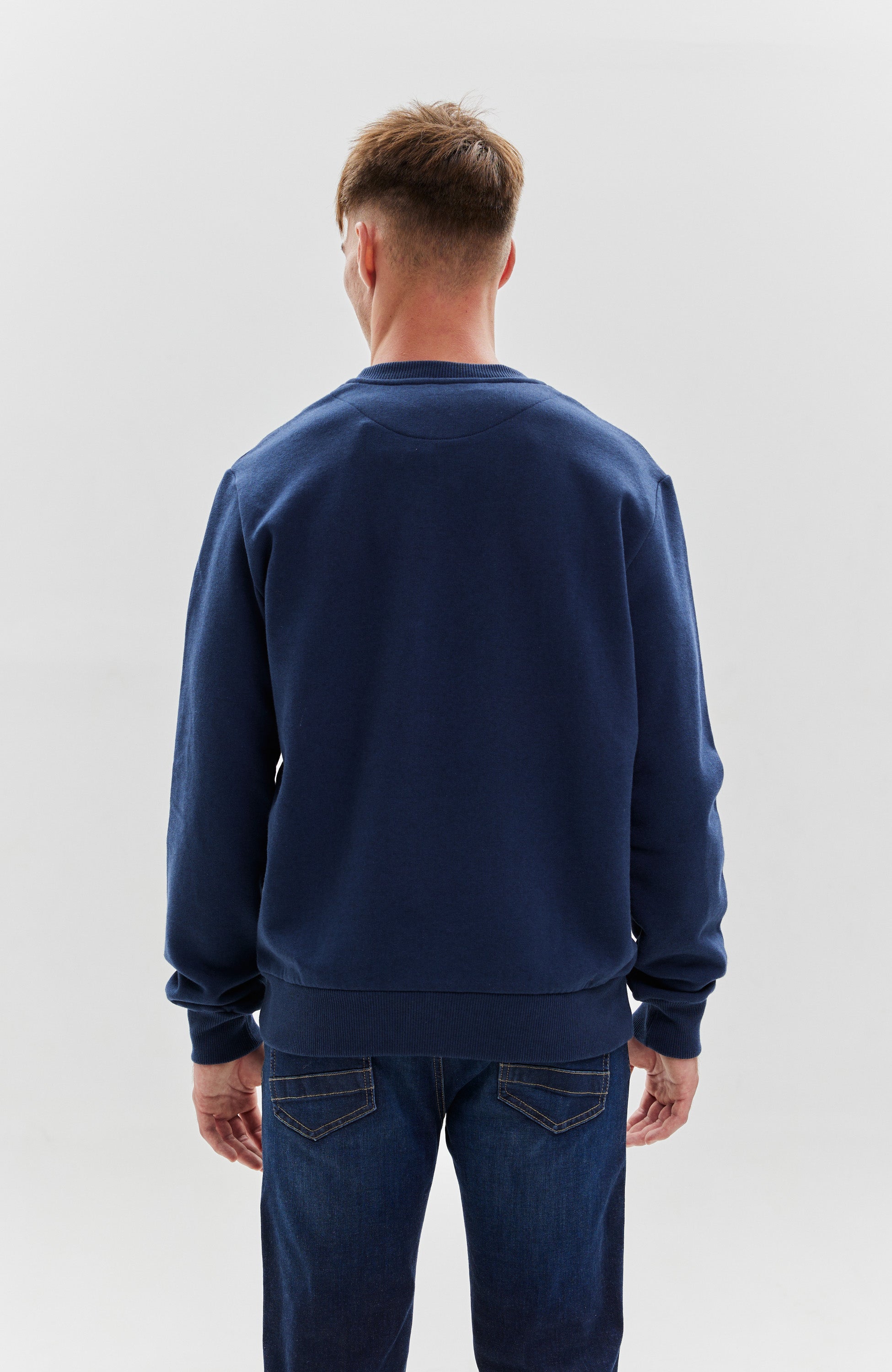 Dirk bikkembergs Navy Dressipluus logo tikandiga image 3