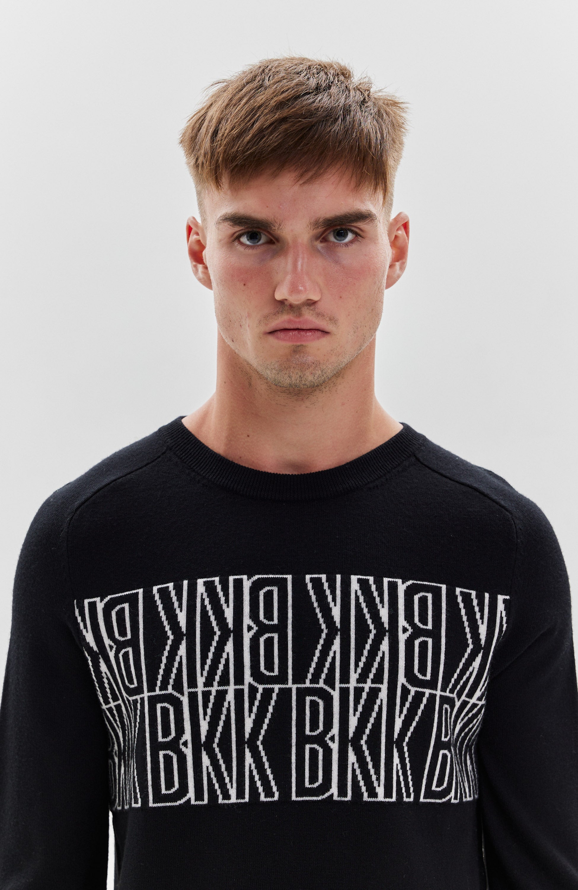 Dirk bikkembergs Black Wełniany sweter image 4