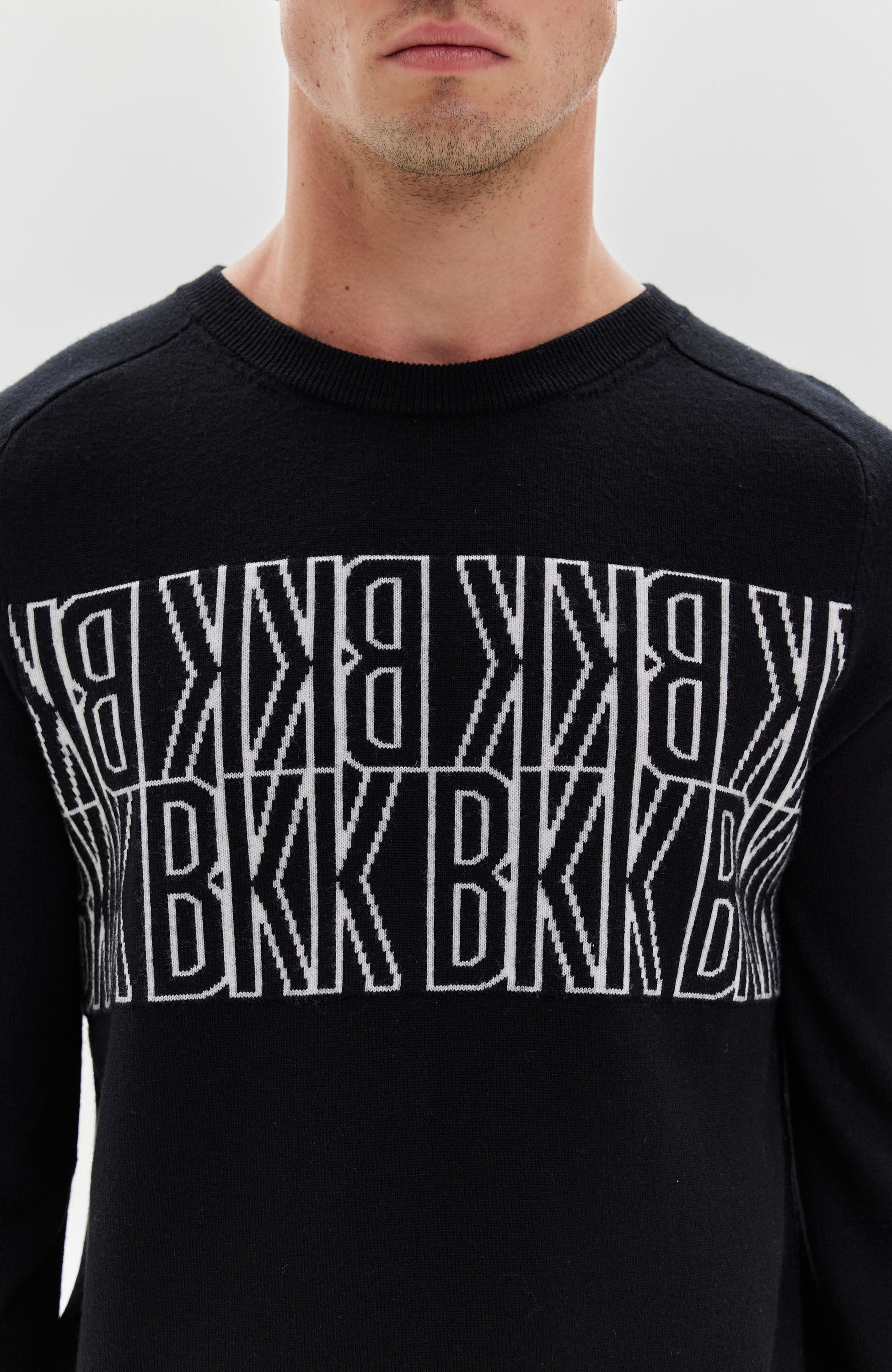 Dirk bikkembergs Black Wełniany sweter image 5