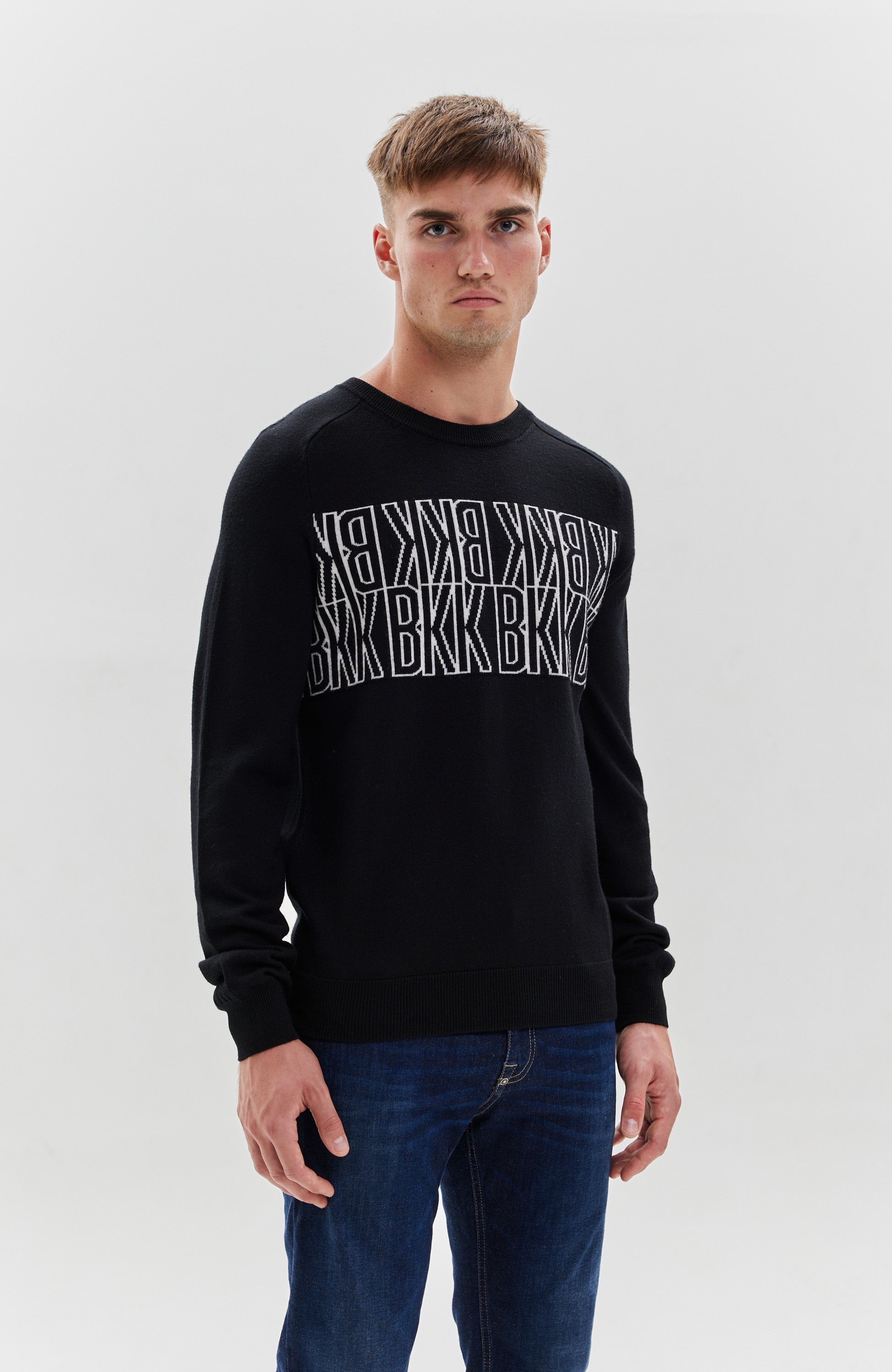 Dirk bikkembergs Black Wełniany sweter image 2
