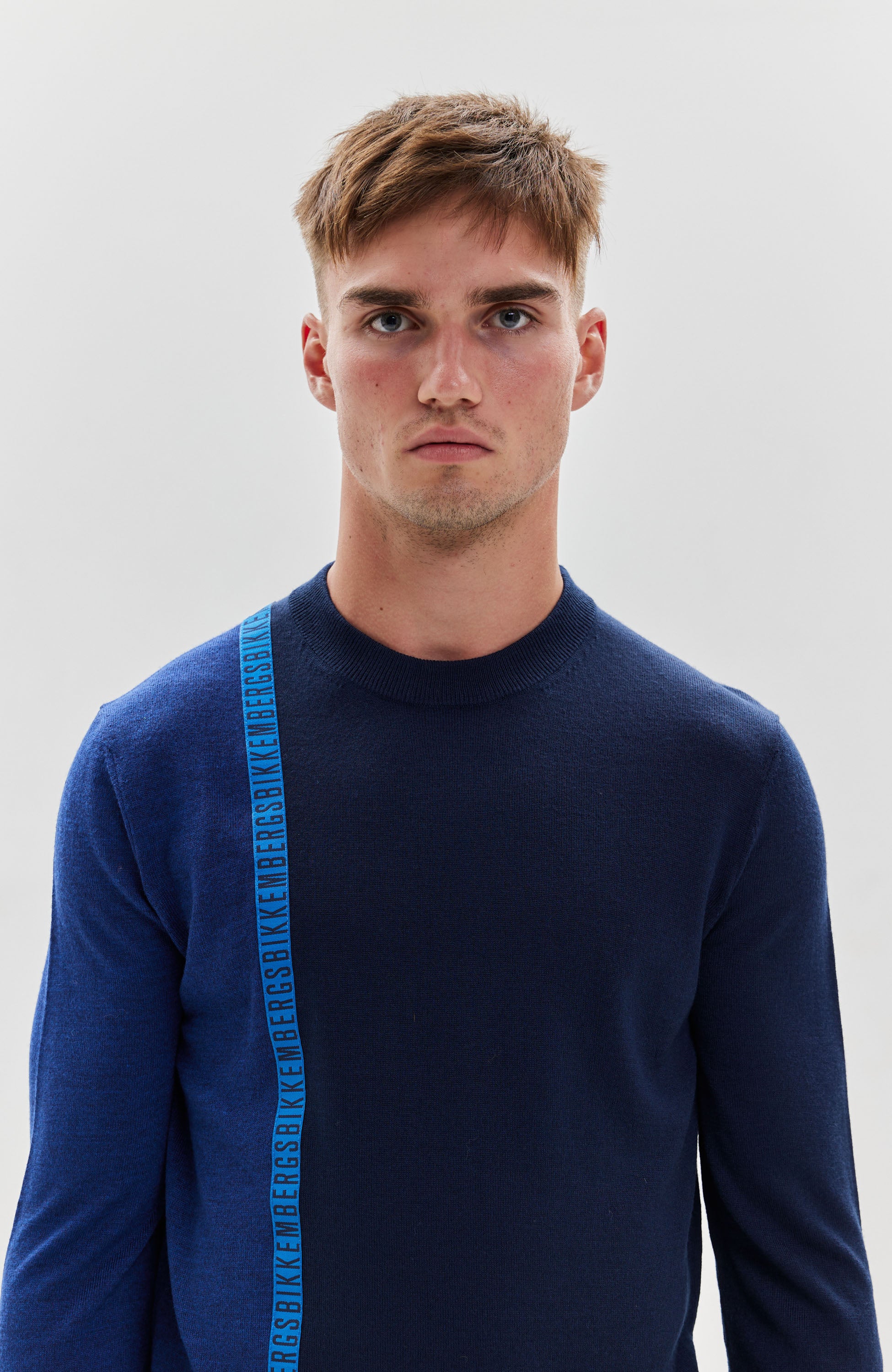 Dirk bikkembergs Navy Sweter z mieszanki wełny image 4