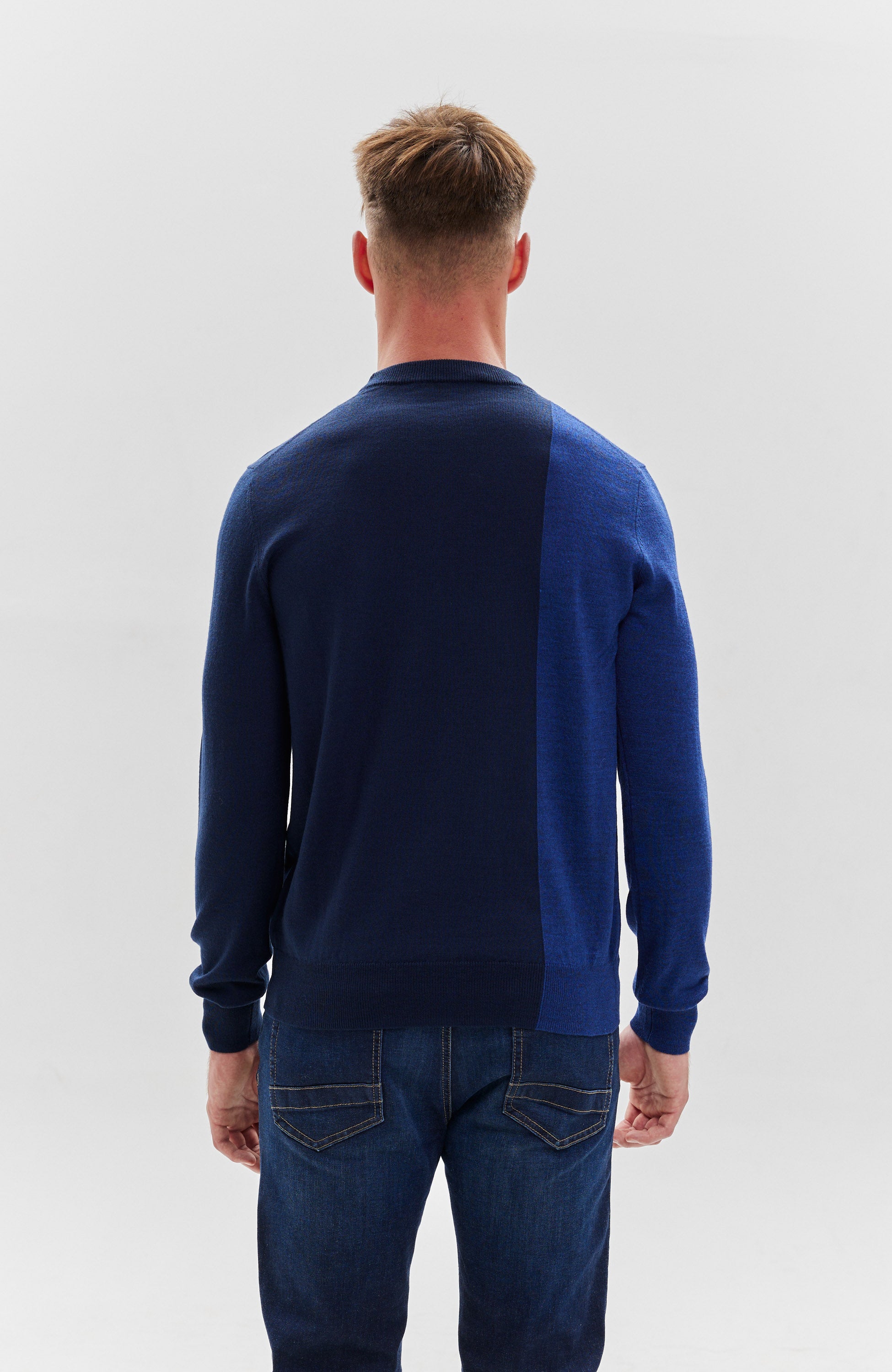 Dirk bikkembergs Navy Sweter z mieszanki wełny image 3