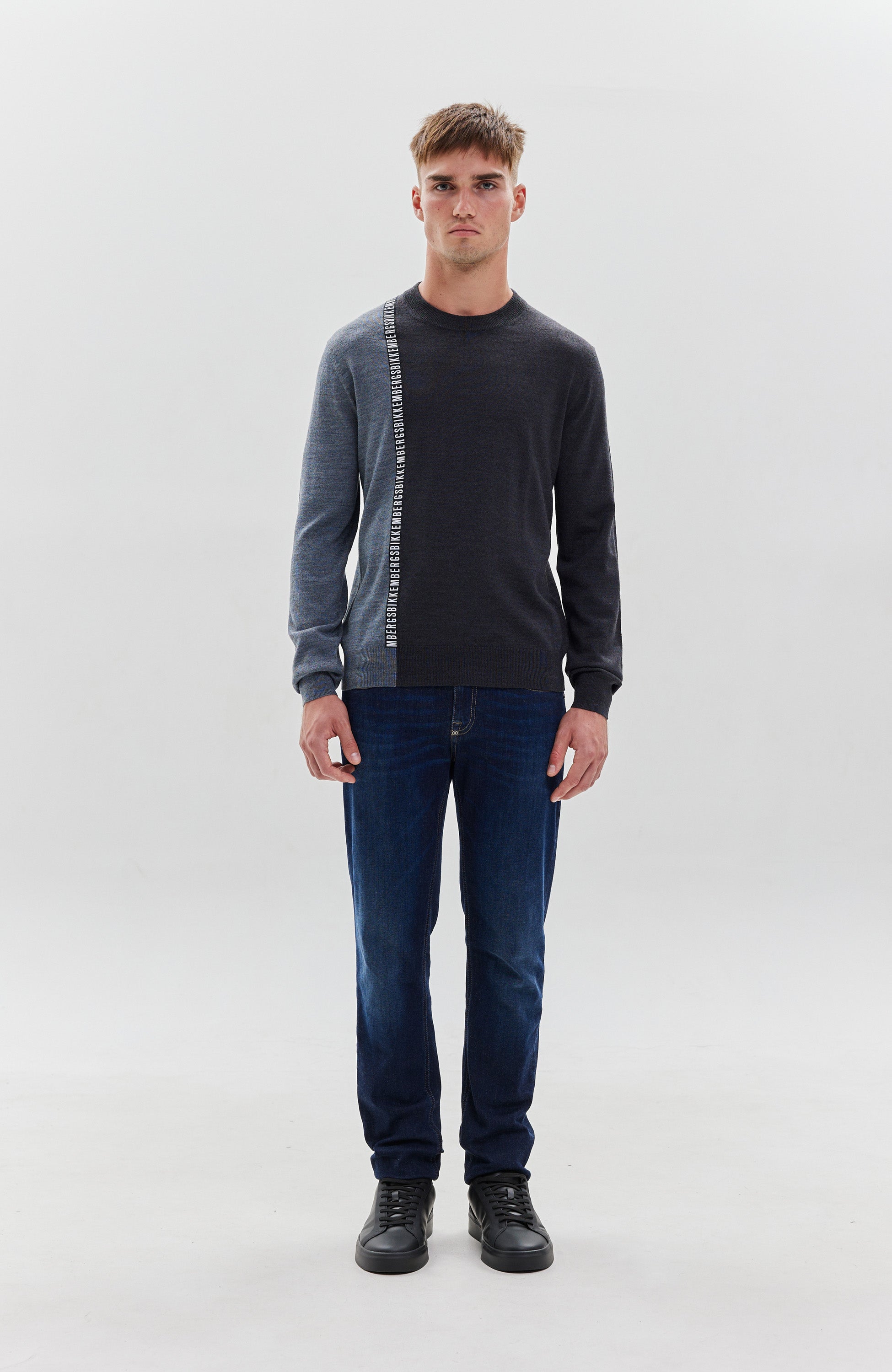 Dirk bikkembergs Grey Sweter z mieszanki wełny image 5