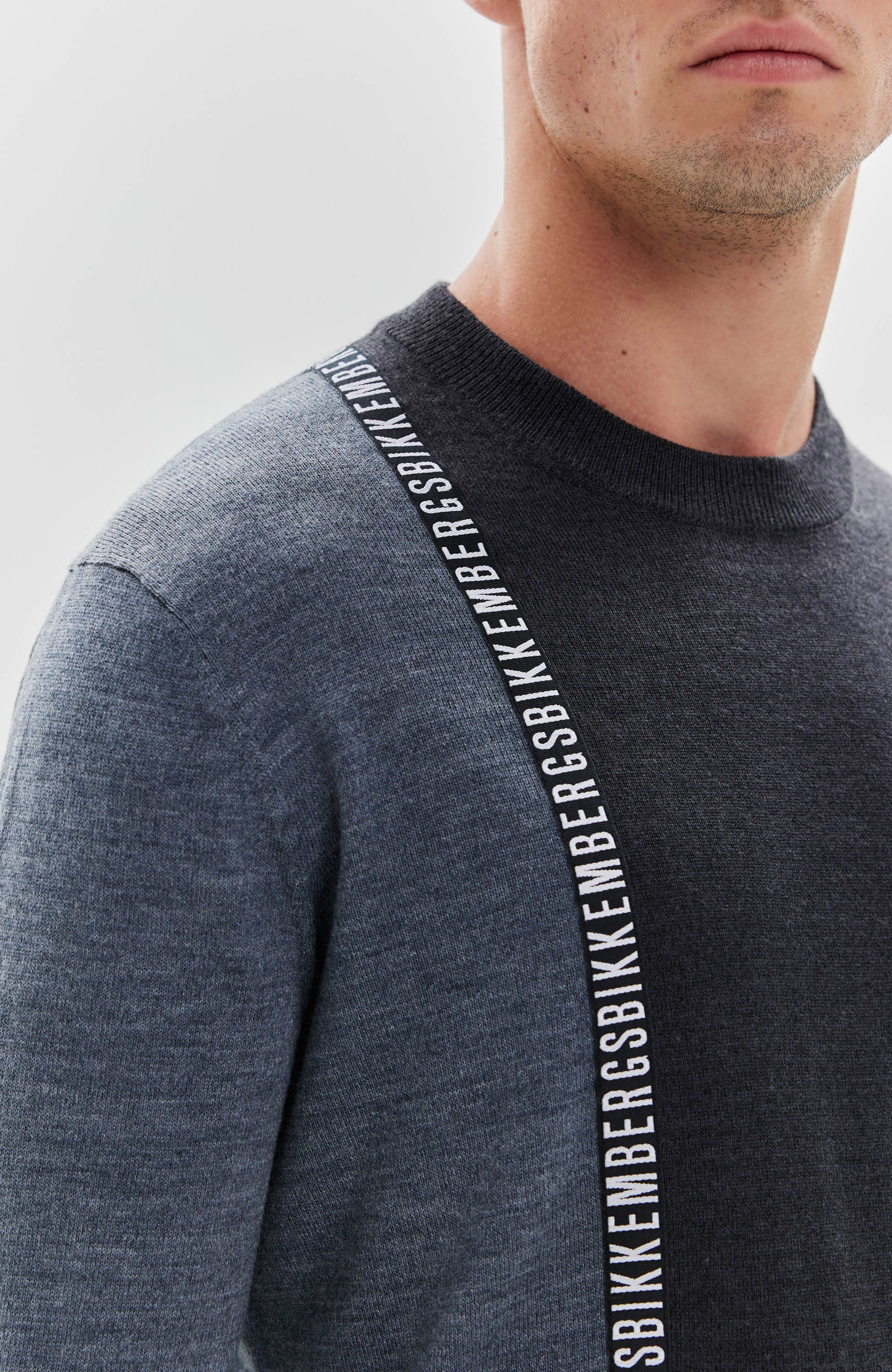 Dirk bikkembergs Grey Sweter z mieszanki wełny image 4