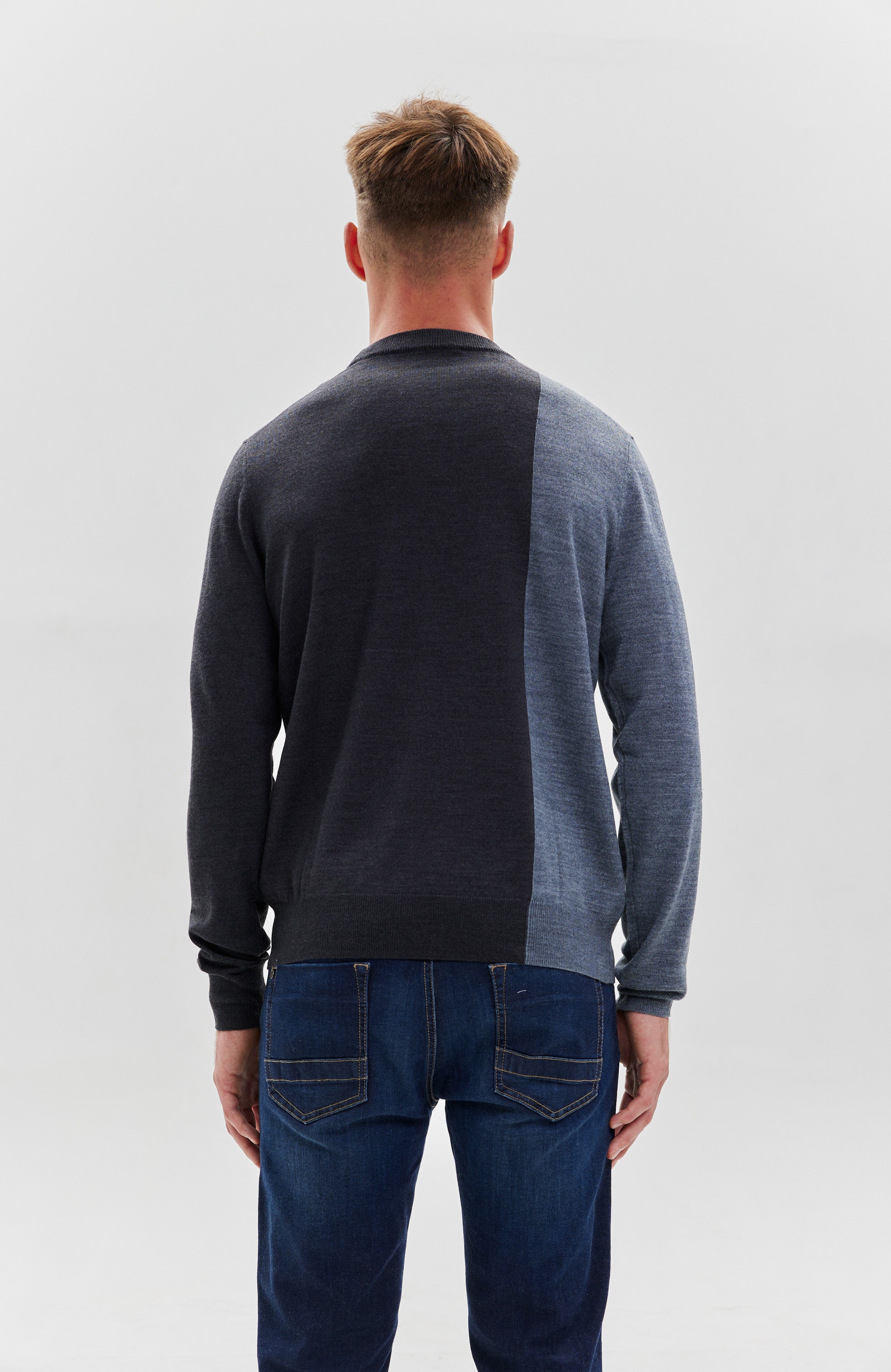 Dirk bikkembergs Grey Sweter z mieszanki wełny image 3