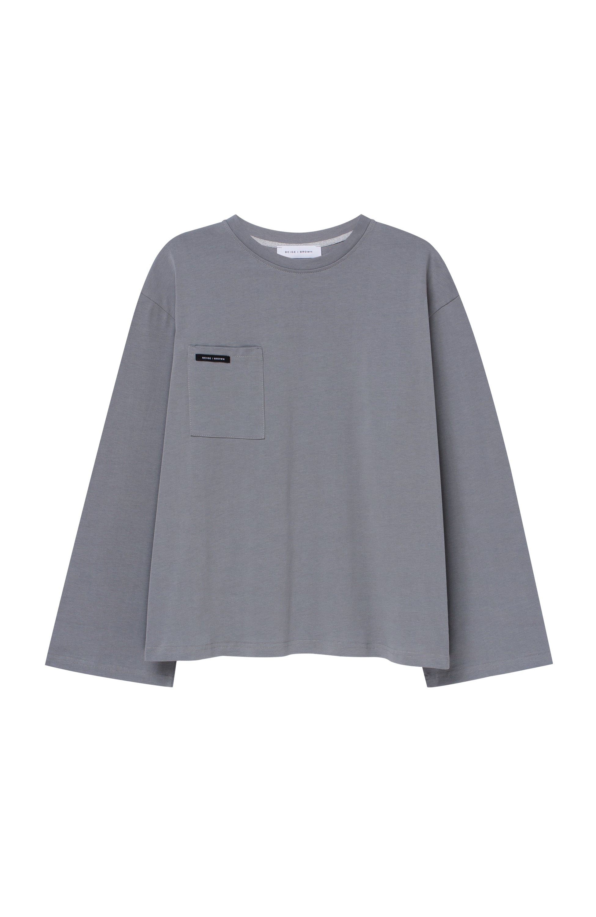 Beige brown Grey Longsleeve oversize image 6