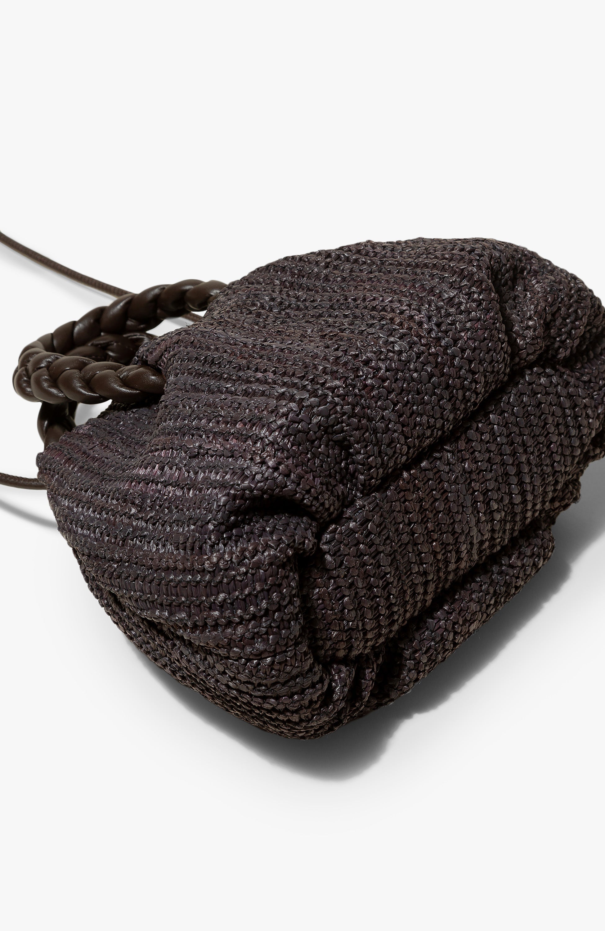 Hereu Brown Torebka crossbody bombon m raffia image 3