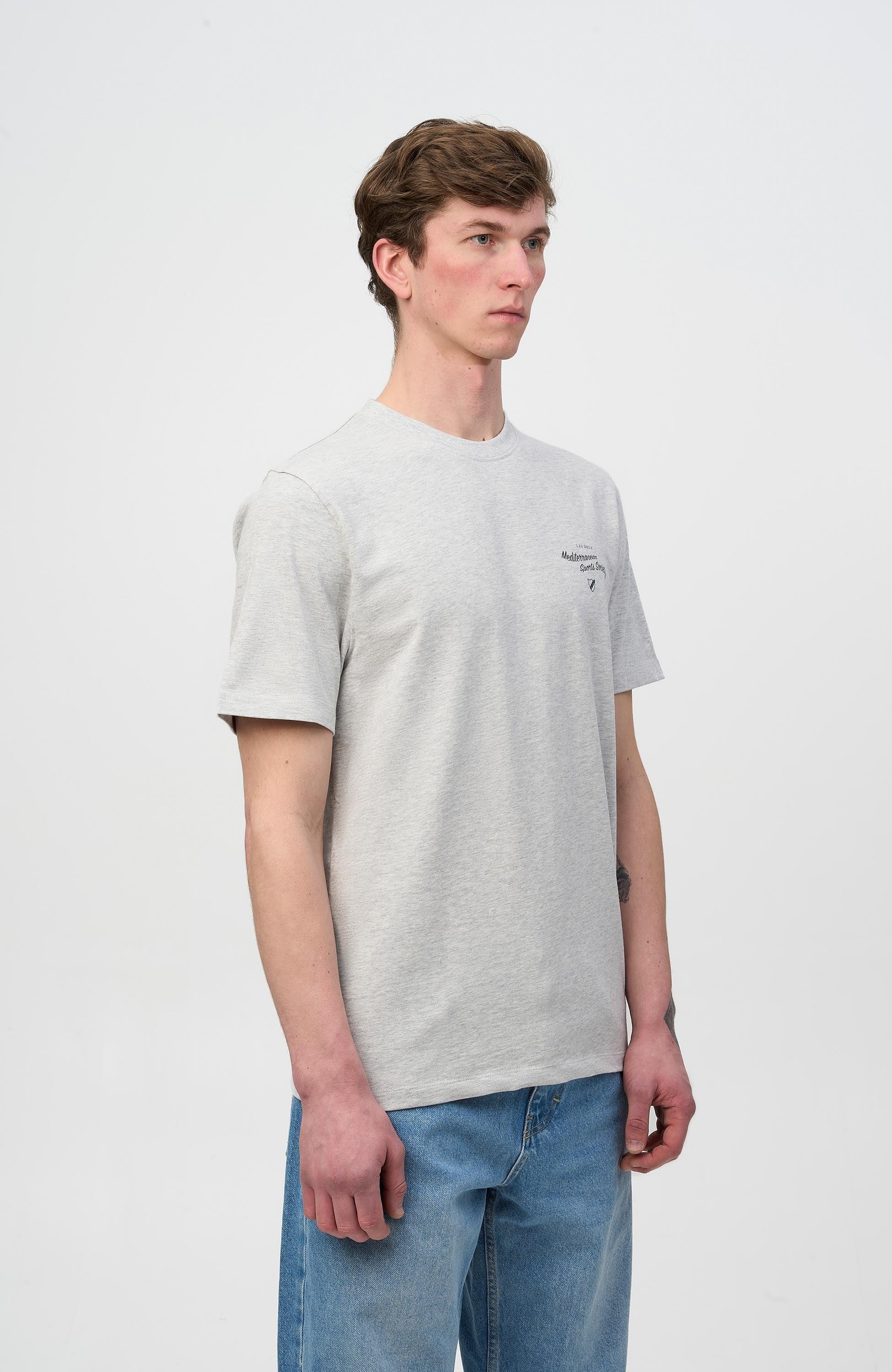 Les deux Grey Regular fit t-shirt mediterranean image 3