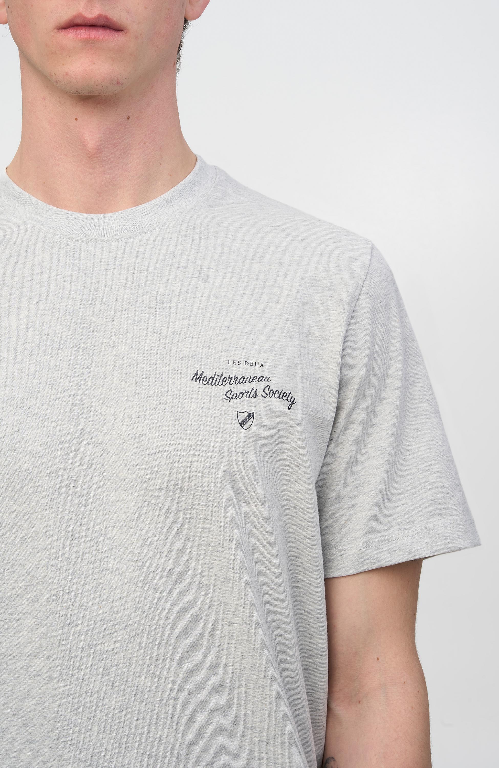 Les deux Grey Regular fit t-shirt mediterranean image 4