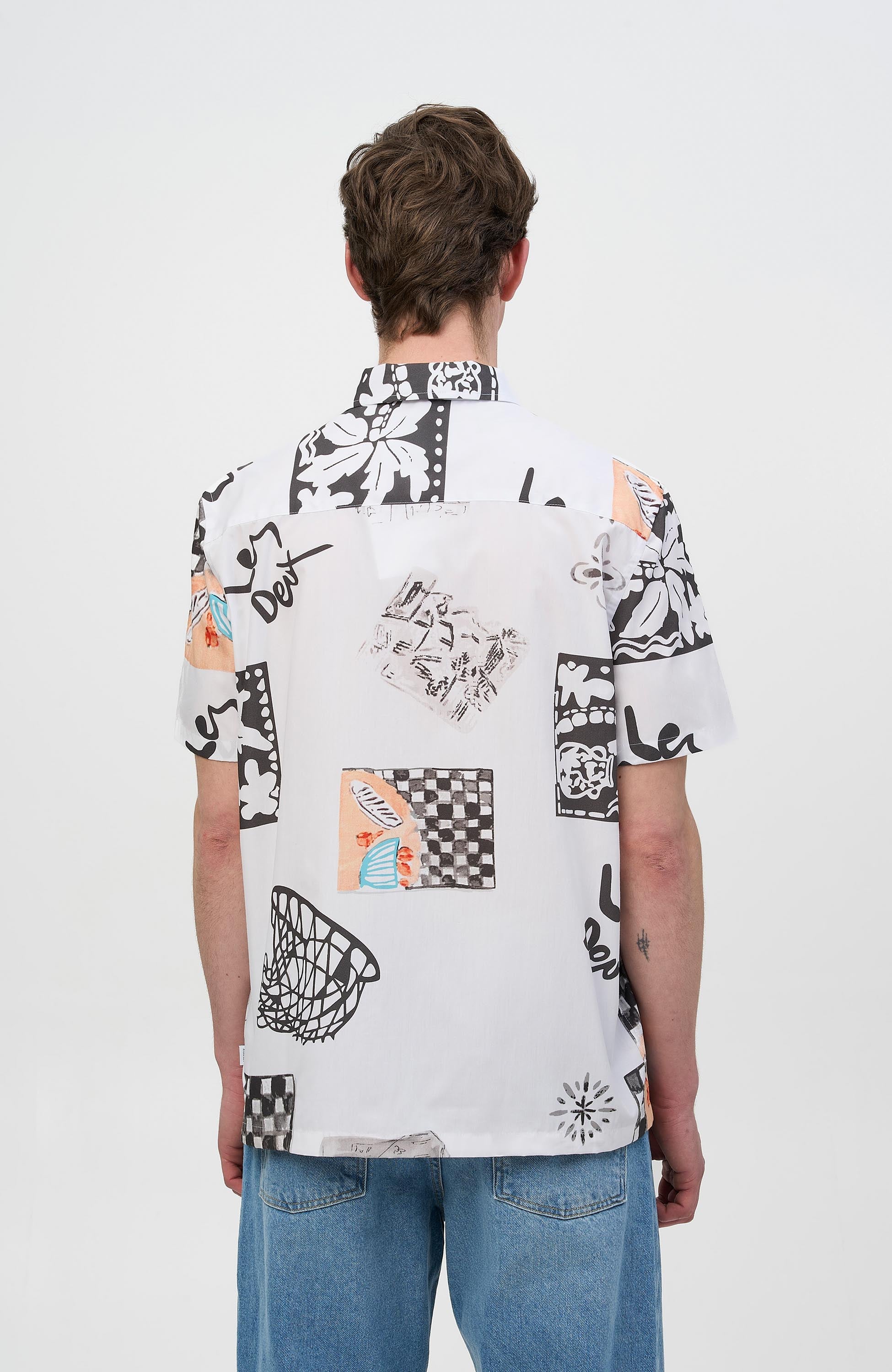 Les deux Neutral Short sleeve shirt kamar aop ss image 5