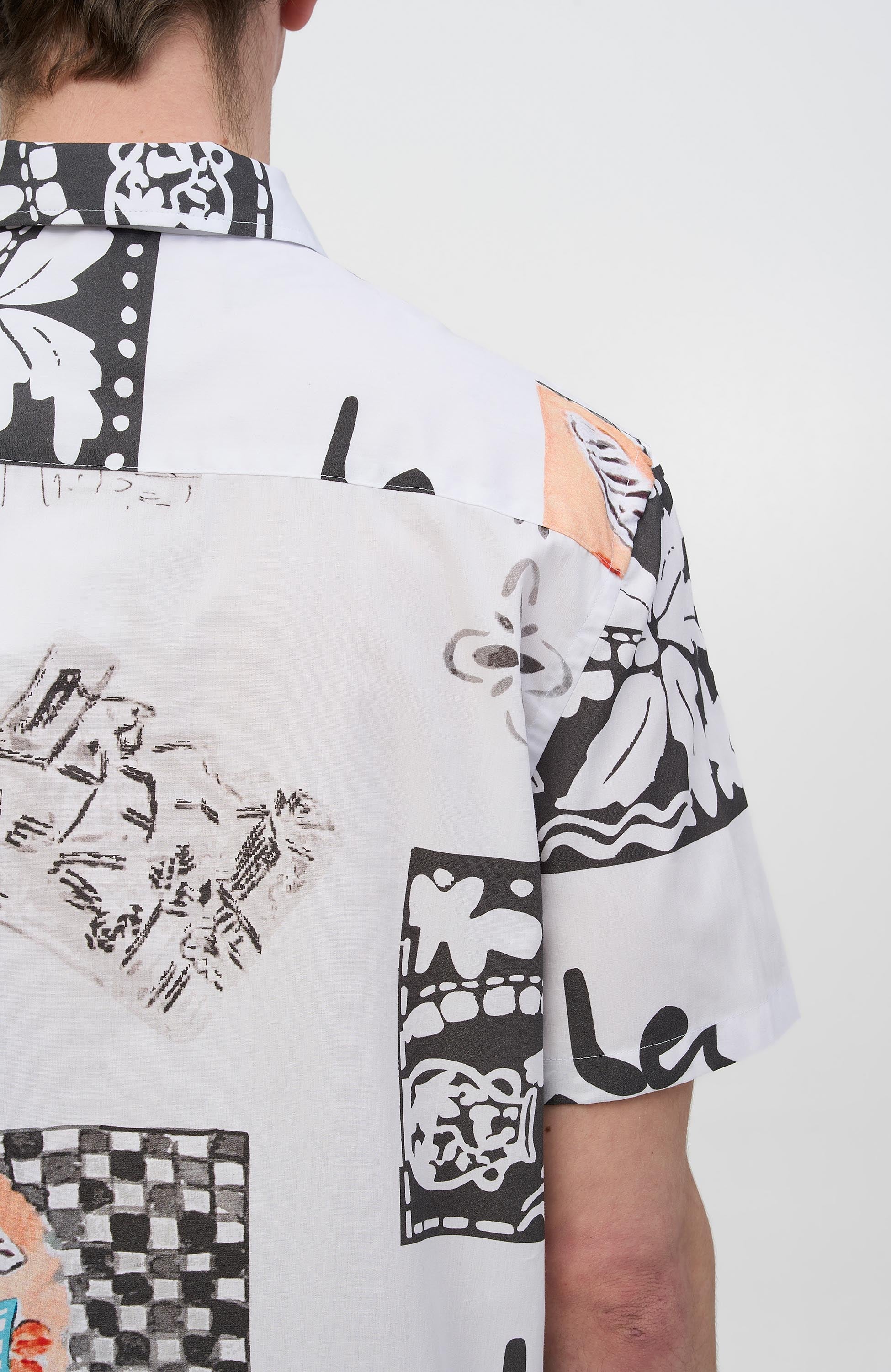 Les deux Neutral Short sleeve shirt kamar aop ss image 7