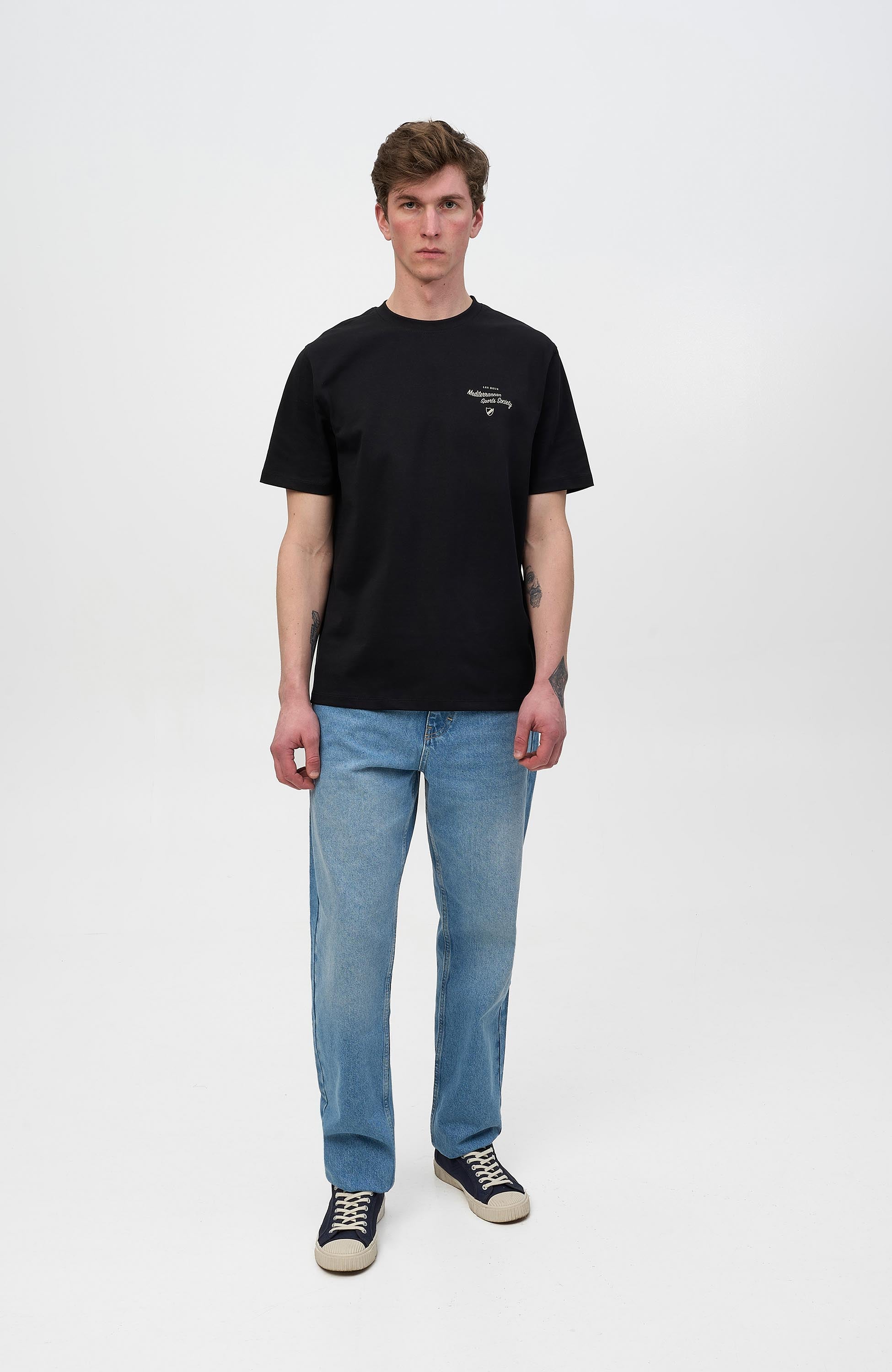 Les deux Black Regular fit t-shirt mediterranean image 6