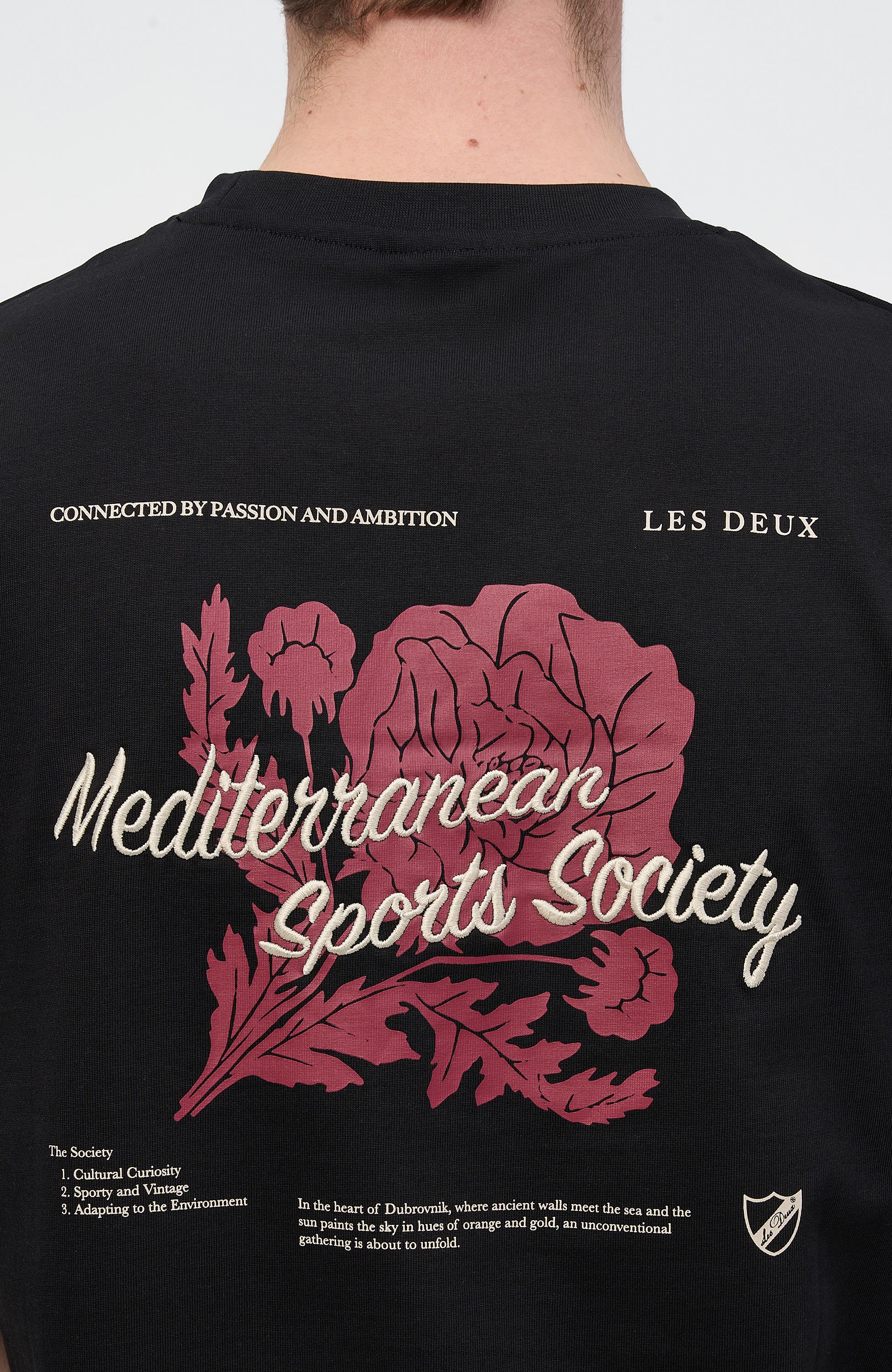 Les deux Black Regular fit t-shirt mediterranean image 5