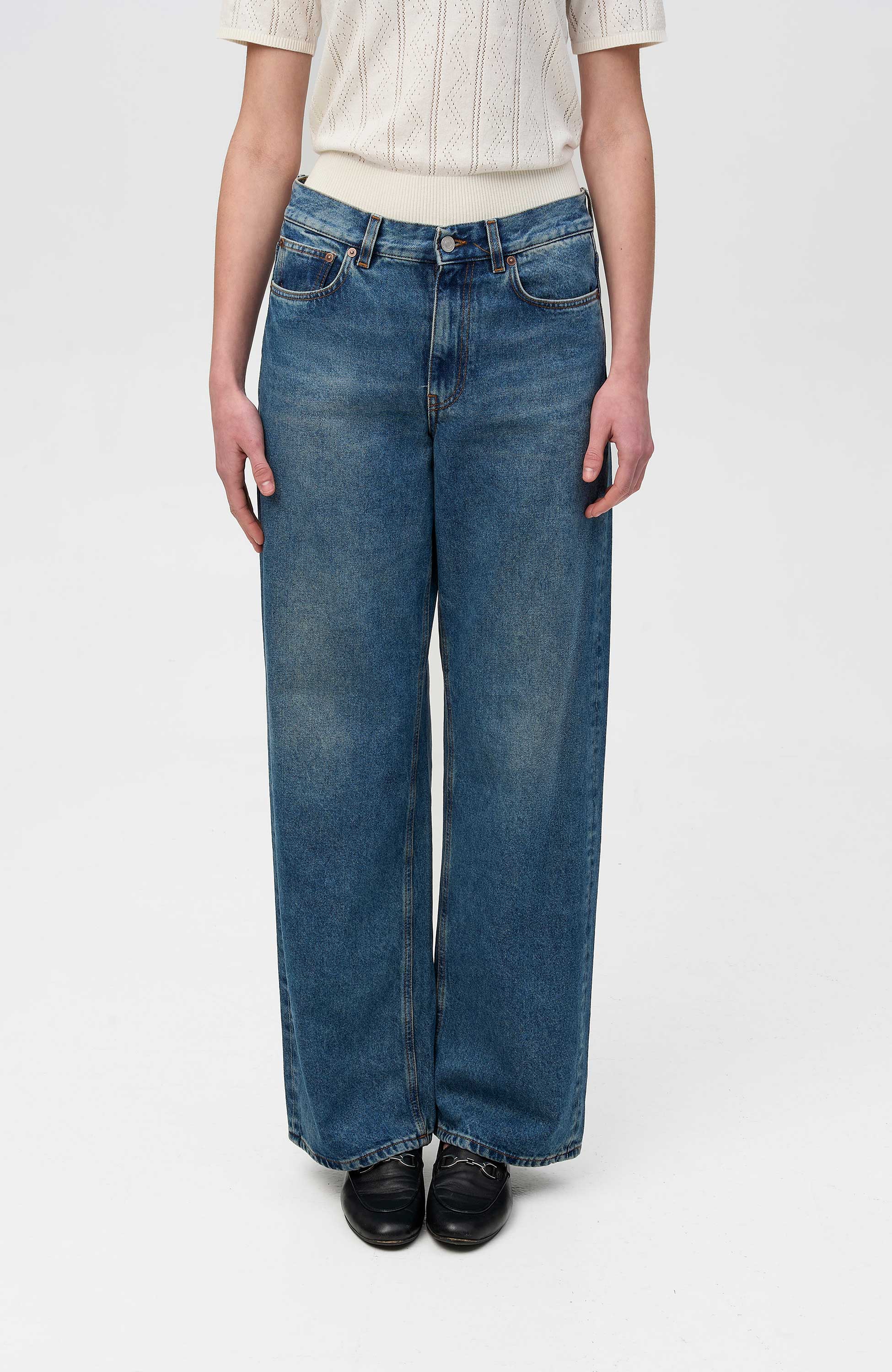 House of dagmar Blue Baggy fit denim jeans image 3