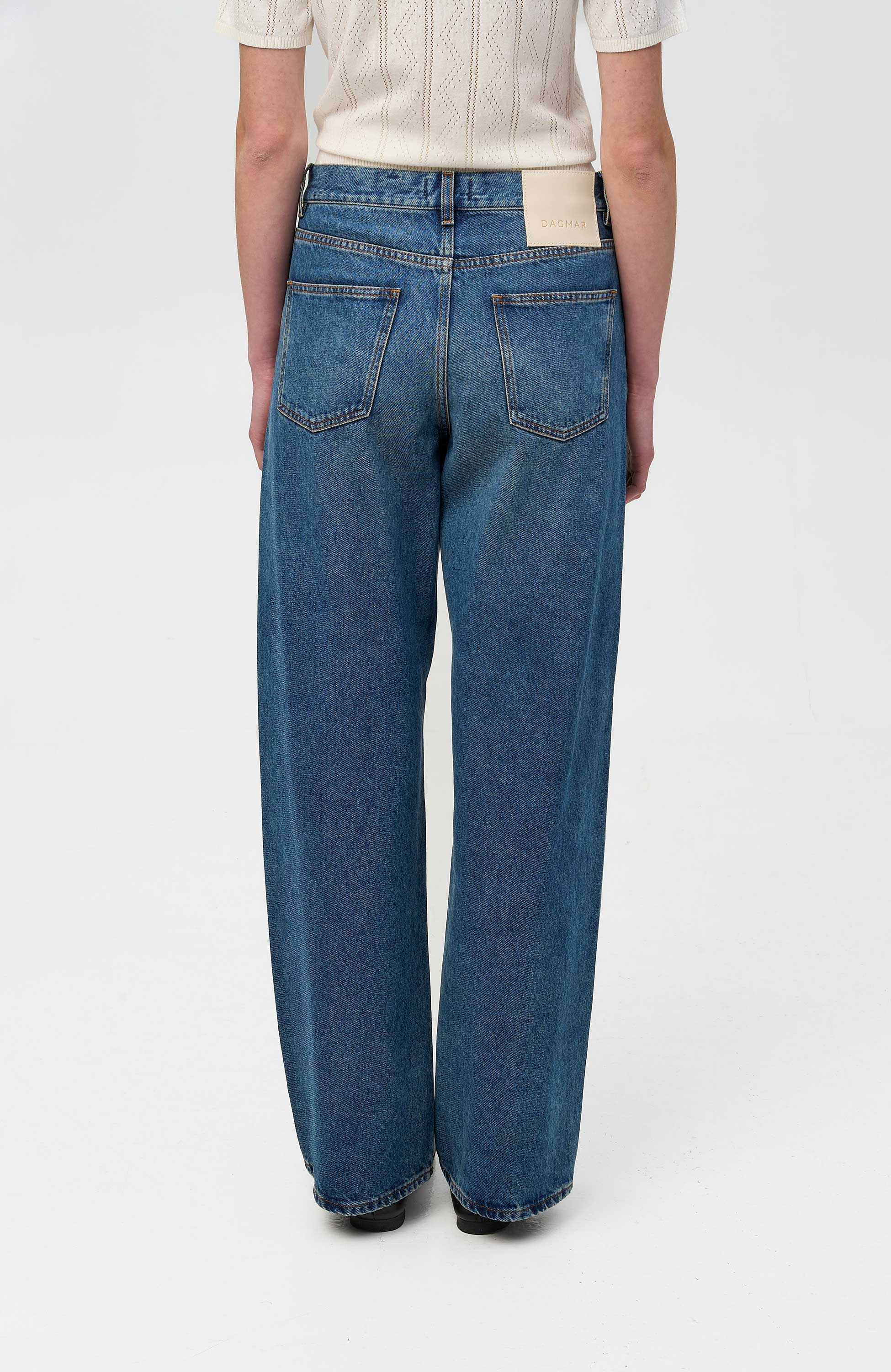 House of dagmar Blue Baggy fit denim jeans image 5