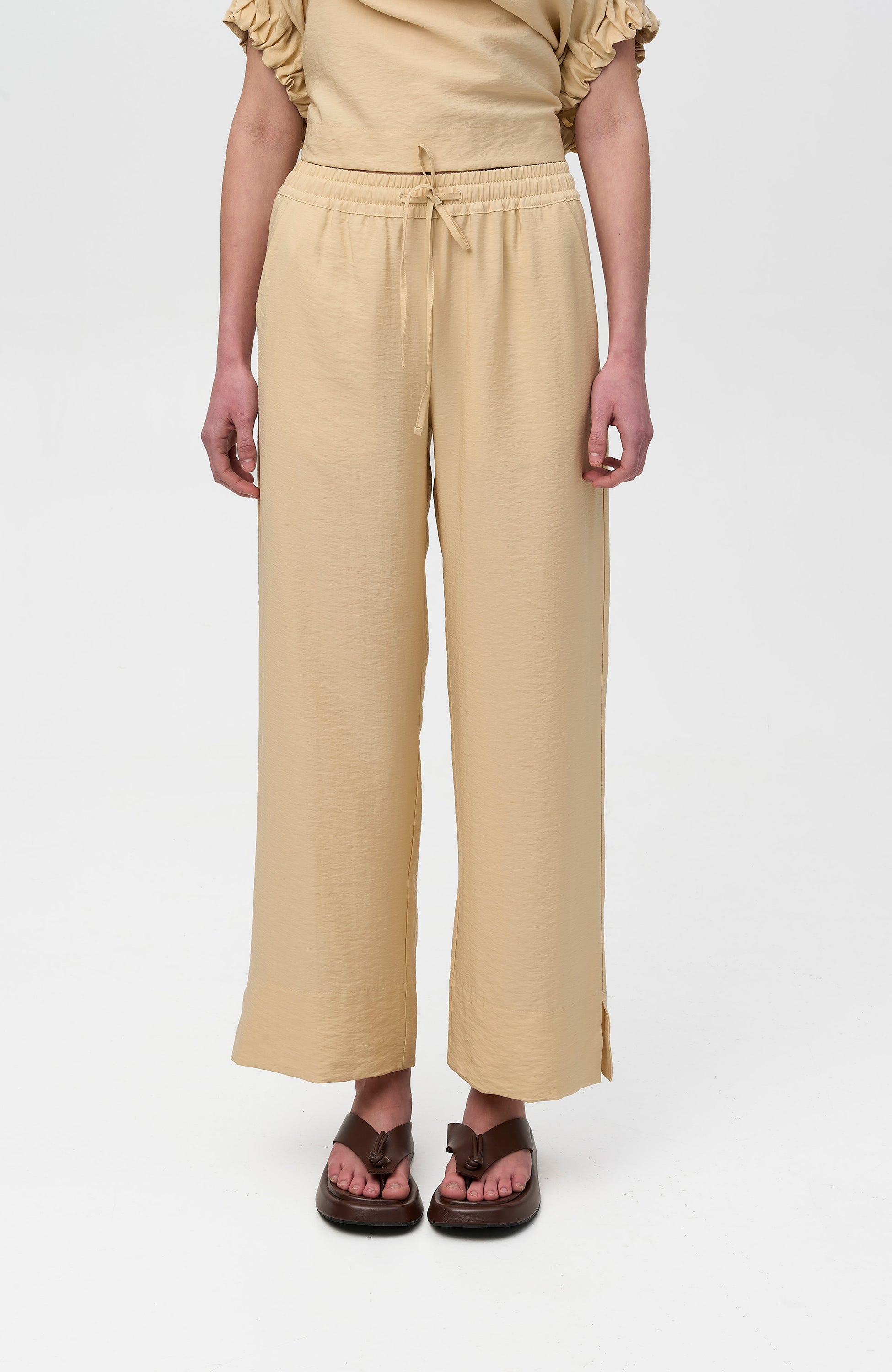 House of dagmar Neutral Drawstring trousers image 3