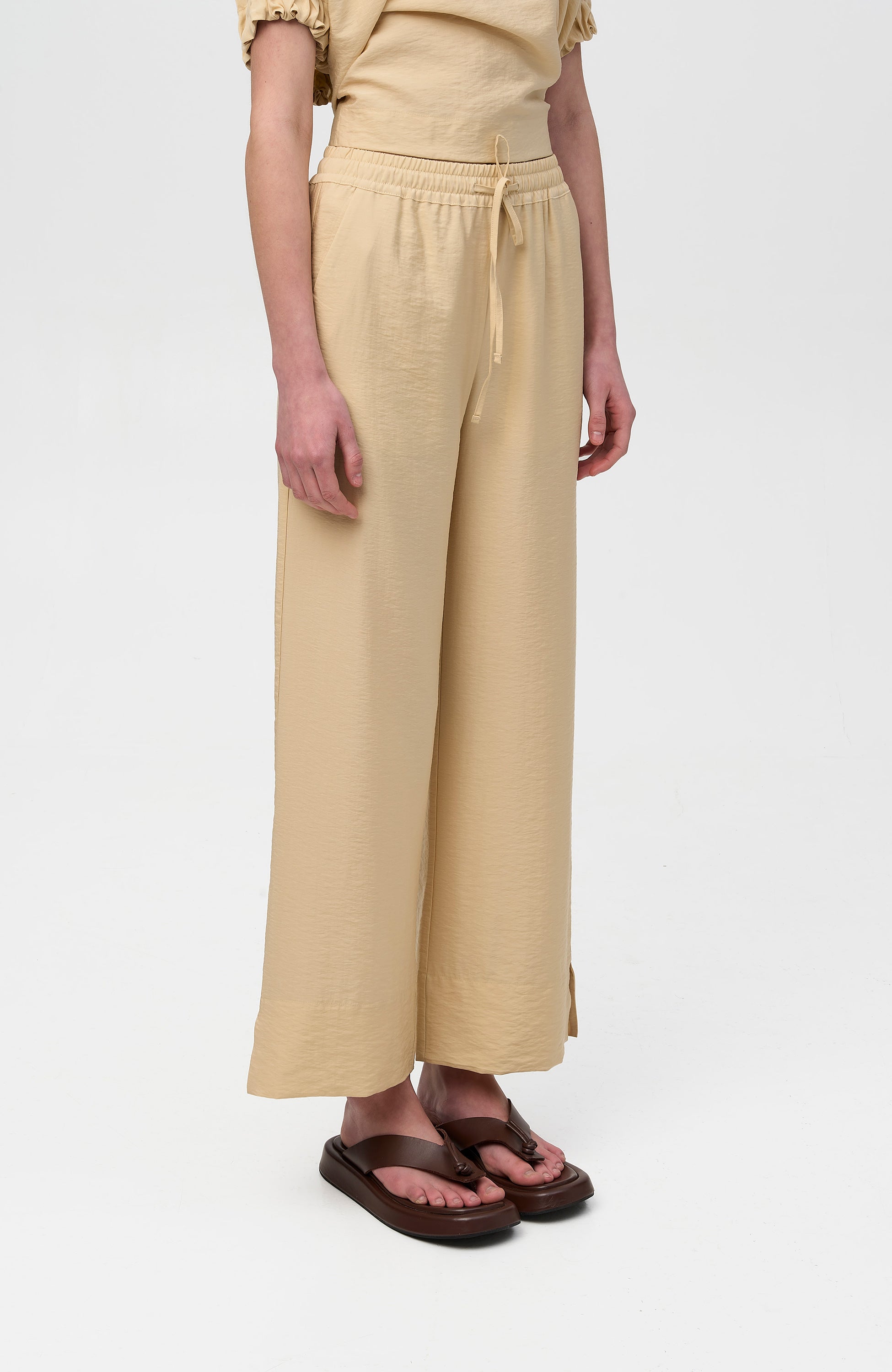 House of dagmar Neutral Drawstring trousers image 4