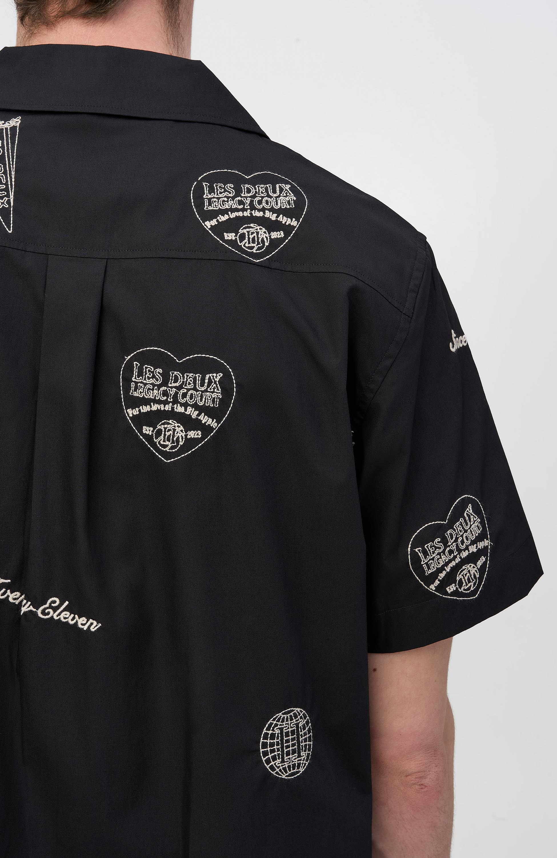 Les deux Black Short sleeve shirt hendrix aoe ss image 6