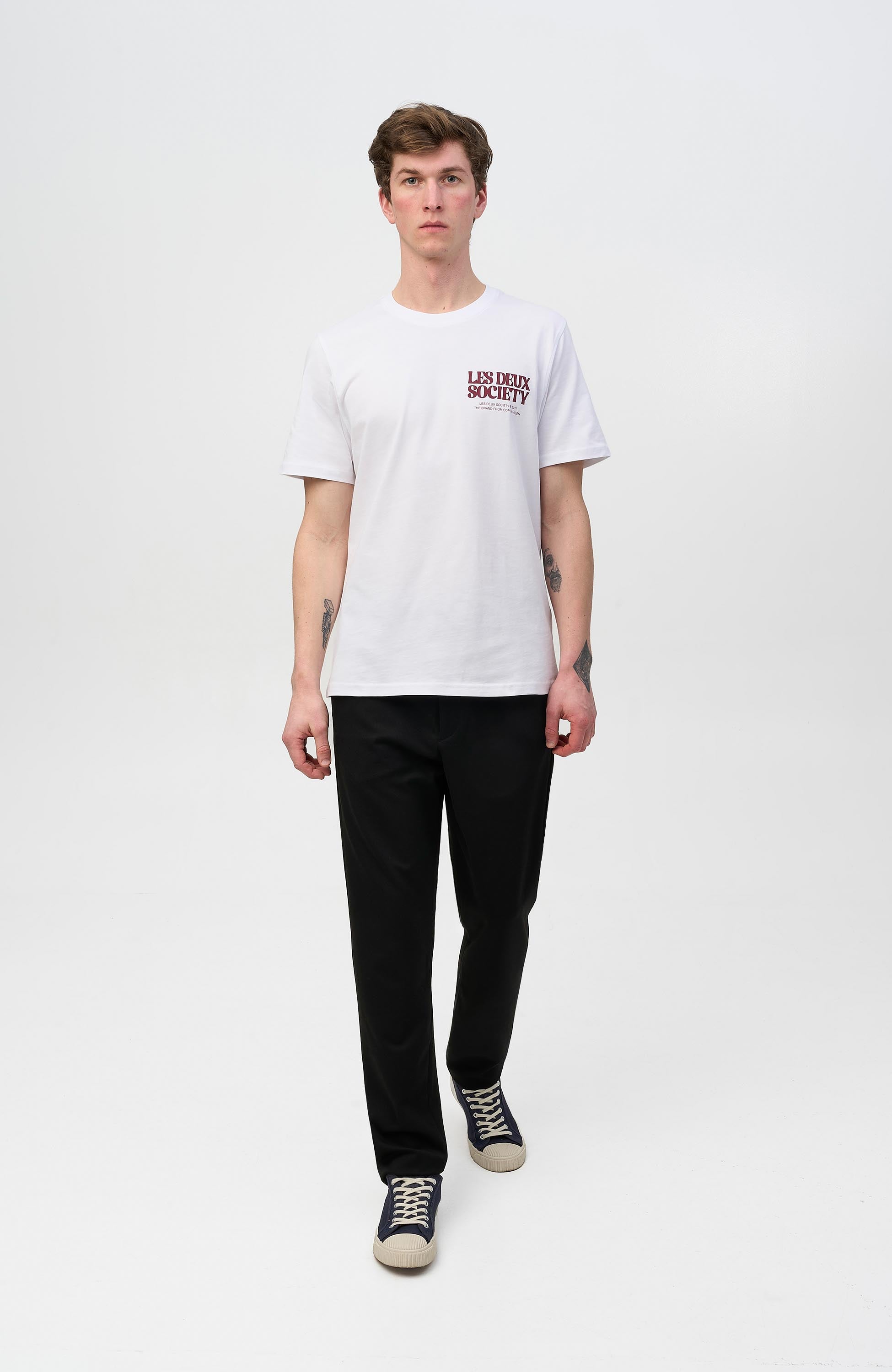 Les deux White Regular fit t-shirt society image 6