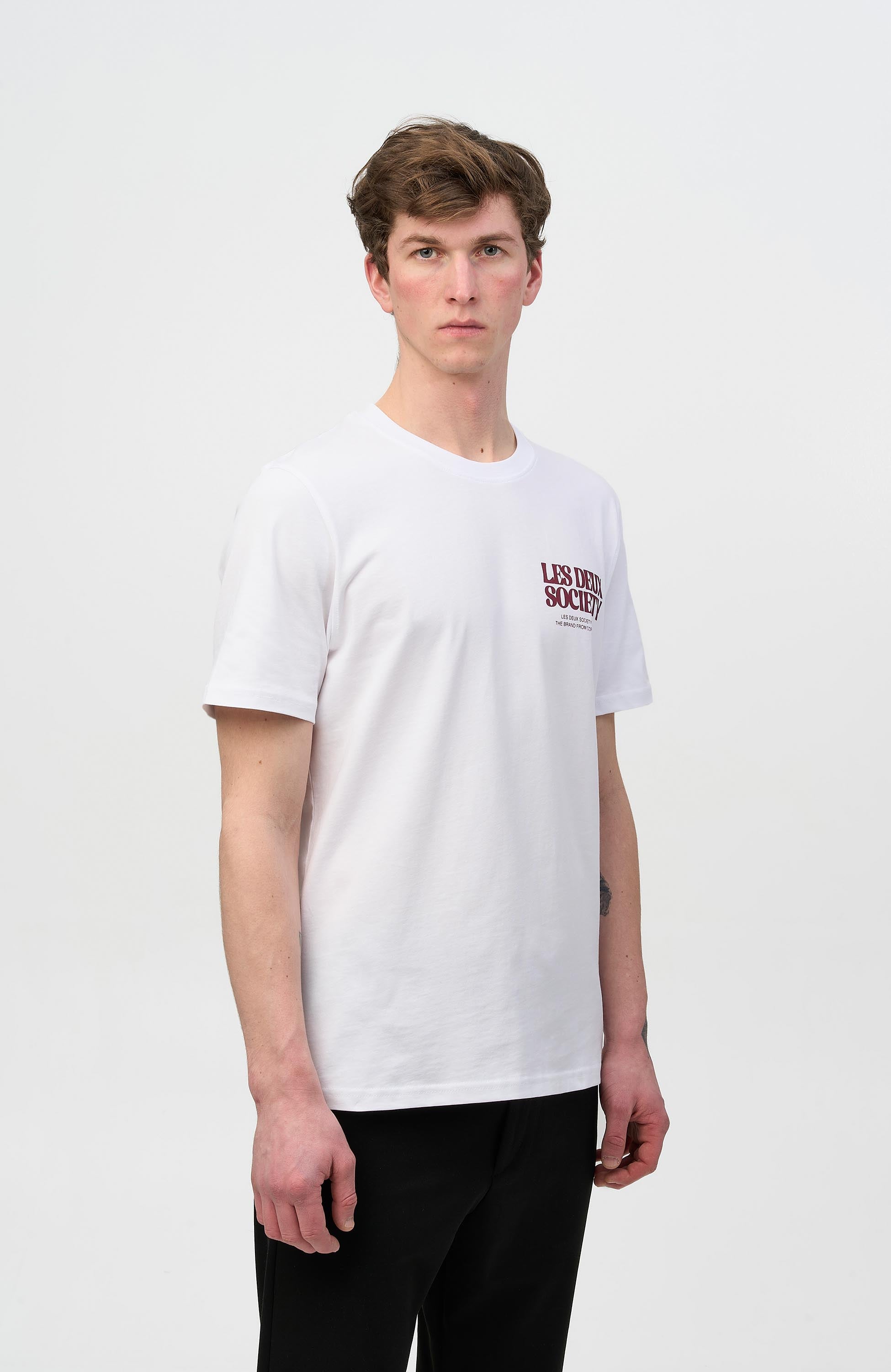 Les deux White Regular fit t-shirt society image 3