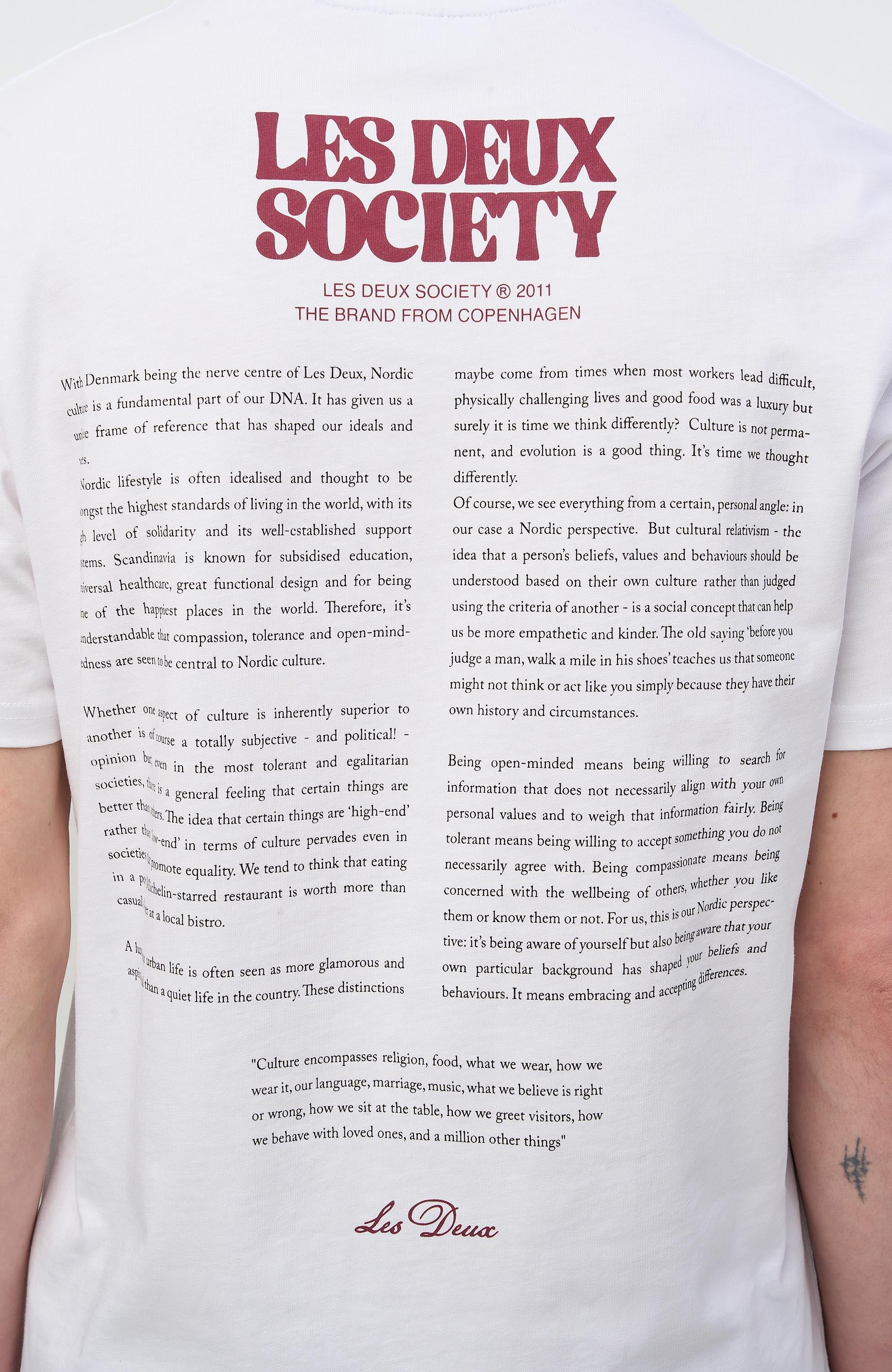 Les deux White Regular fit t-shirt society image 5