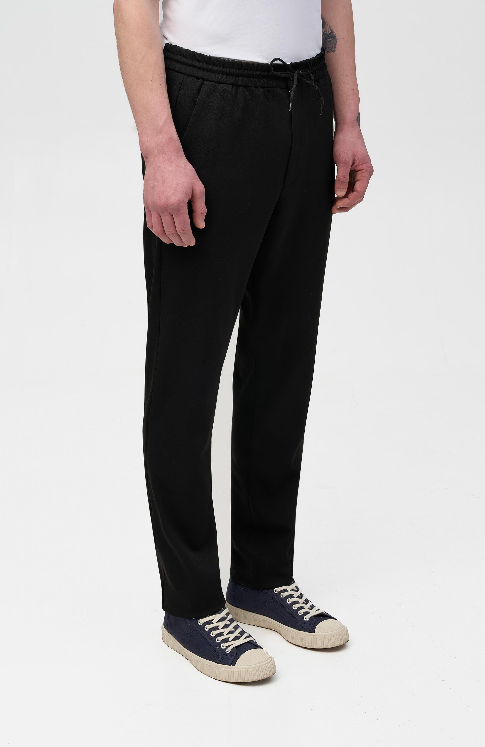 Les deux Black Tapered drawstring pants como image 3