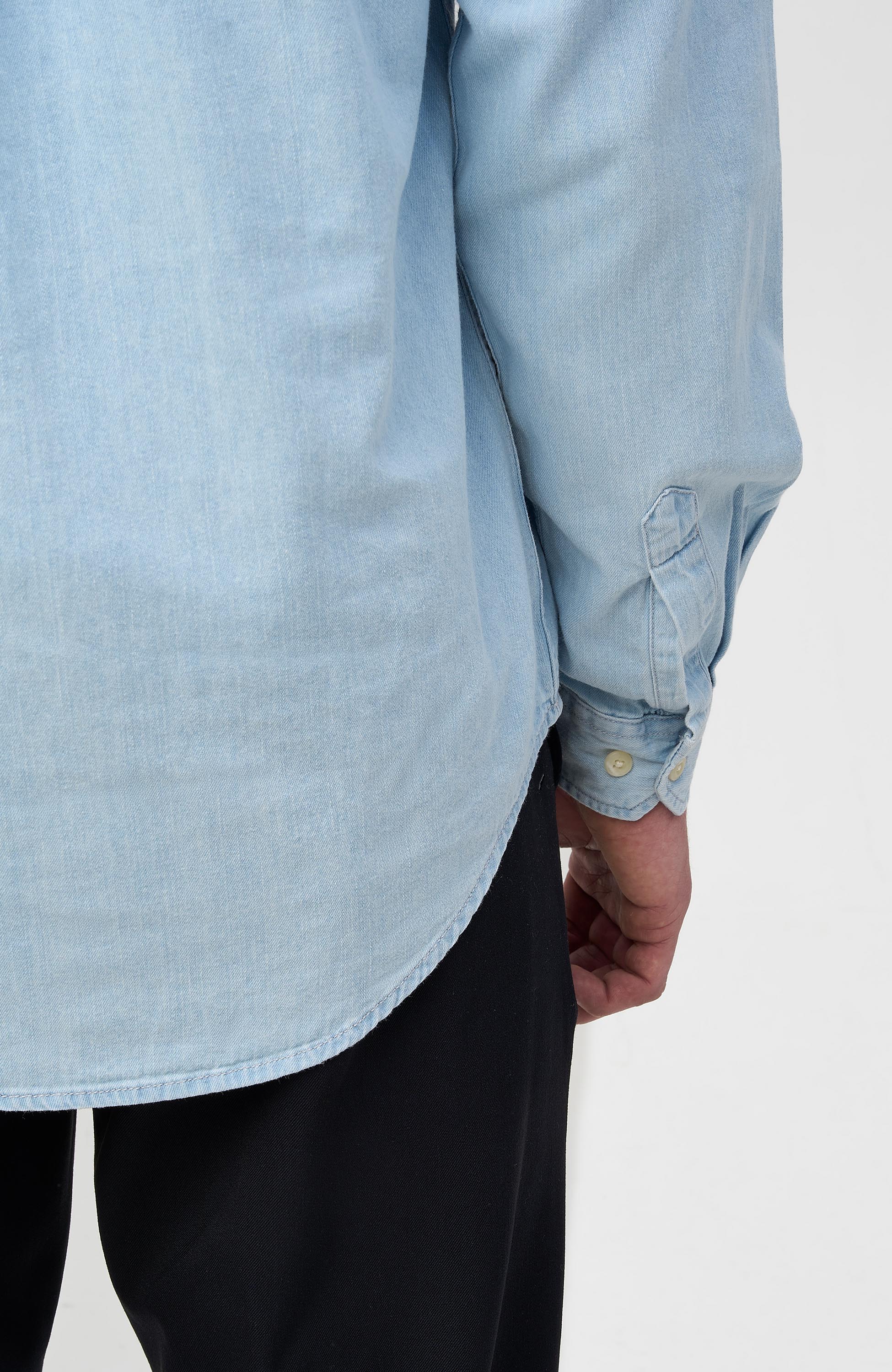 Les deux Blue Denim shirt kash image 6