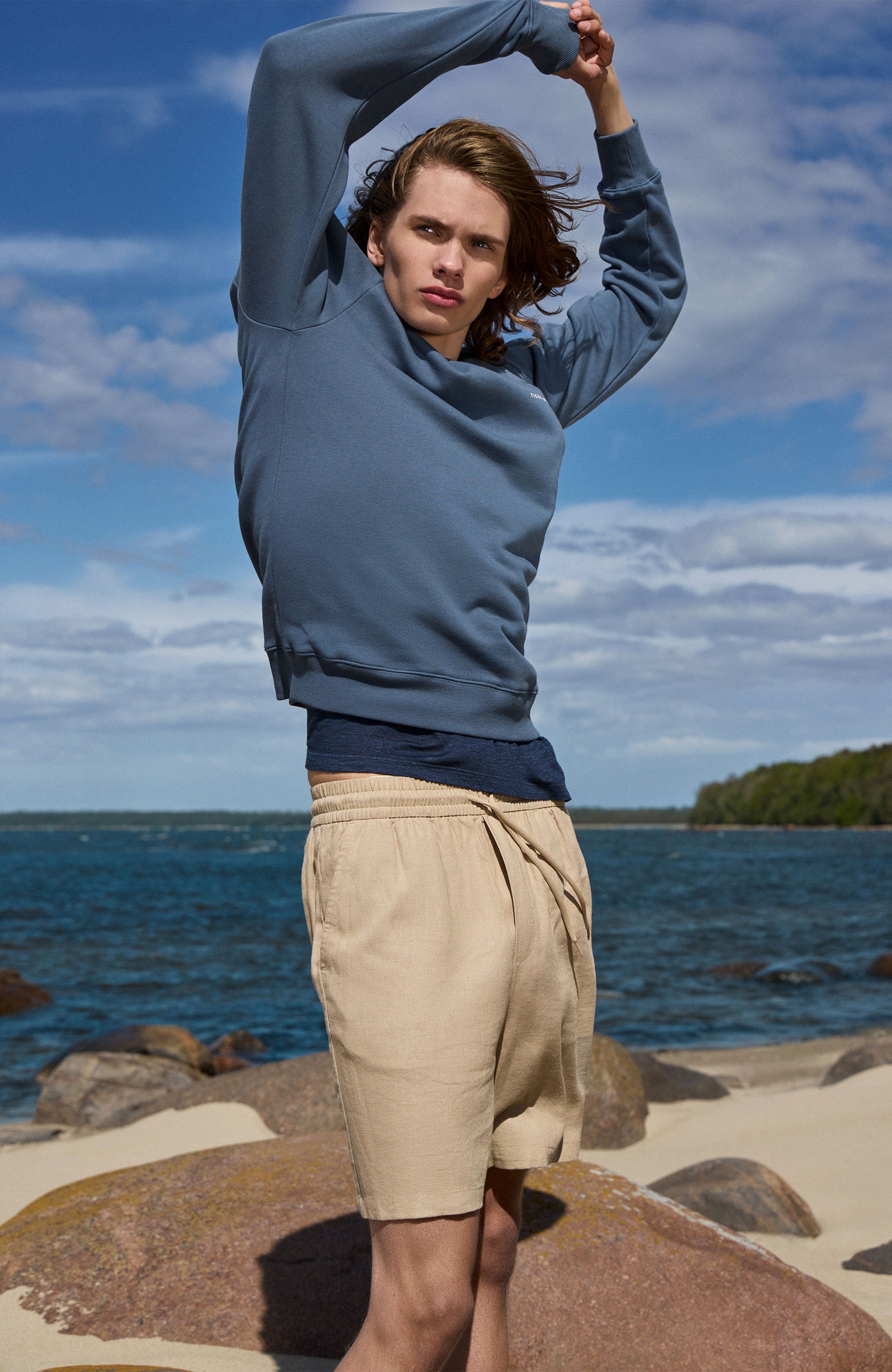 Drawstring linen shorts OTTO