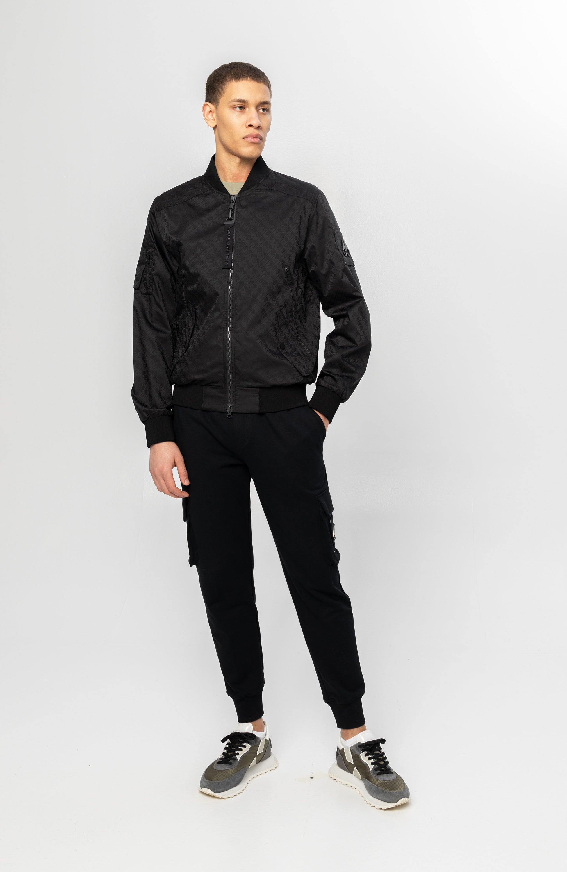 Moose knuckles Black Logomustriga bomber courville image 10