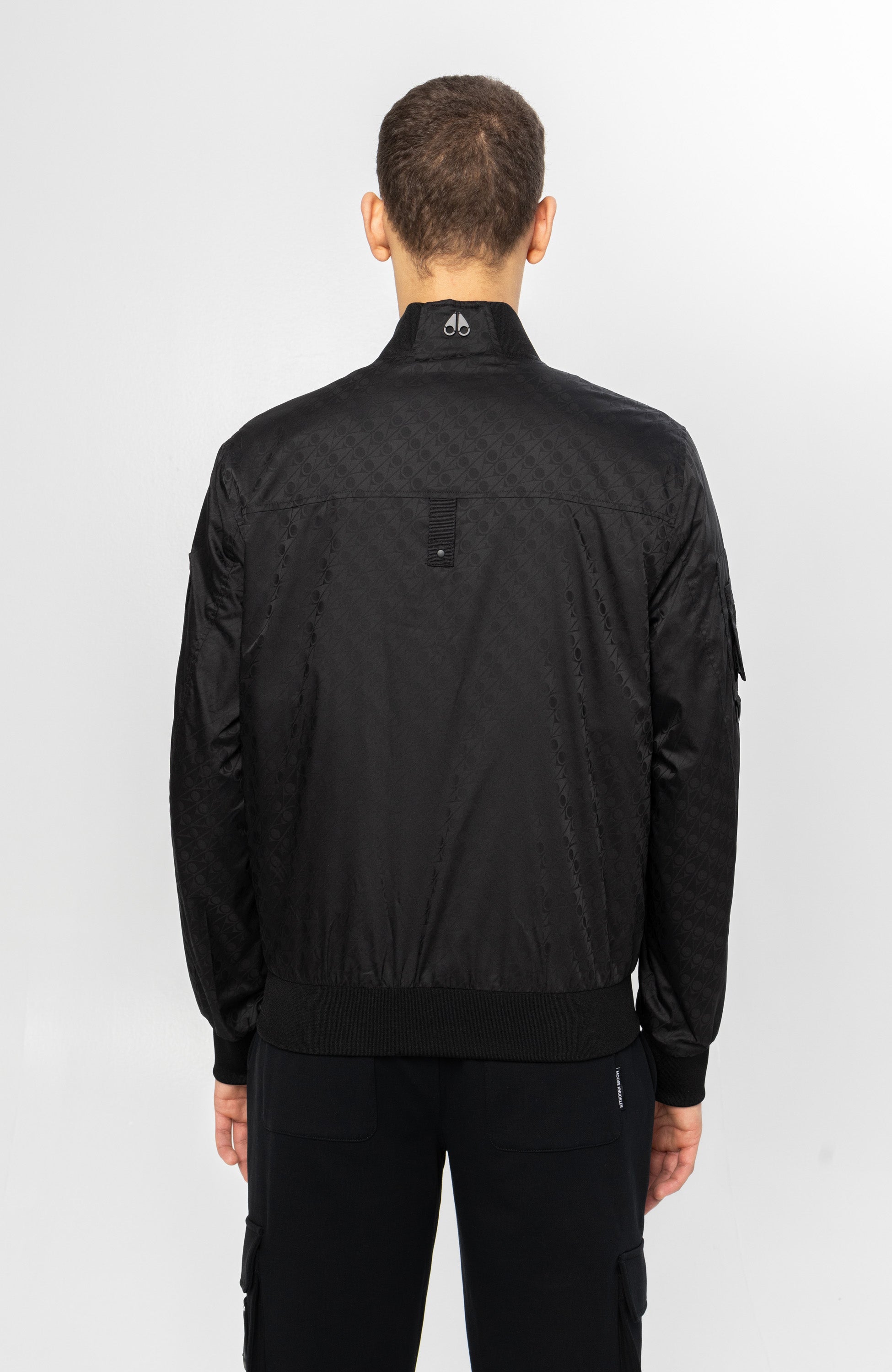 Moose knuckles Black Logomustriga bomber courville image 5