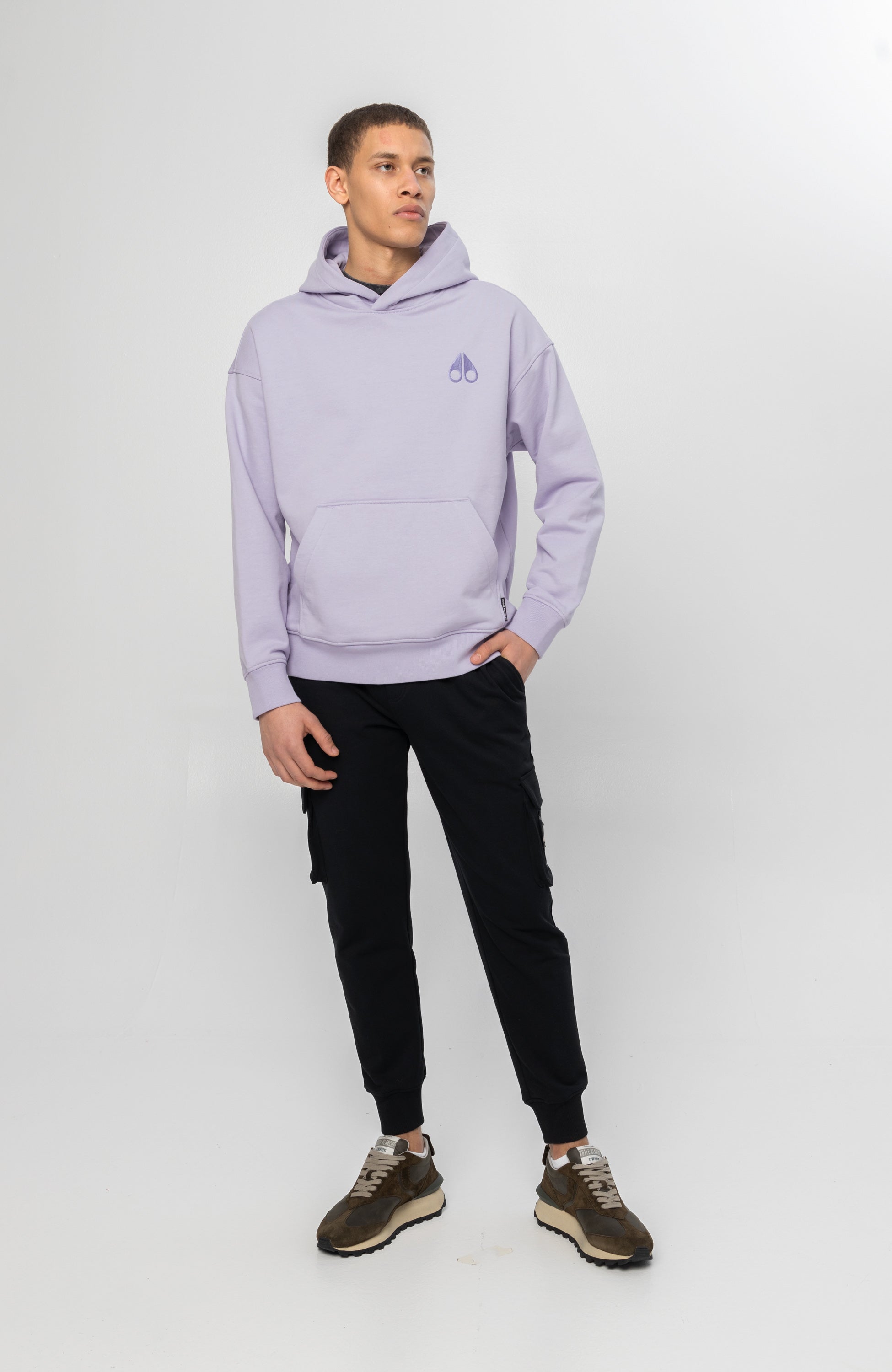 Logo-embroidered hoodie SERGE