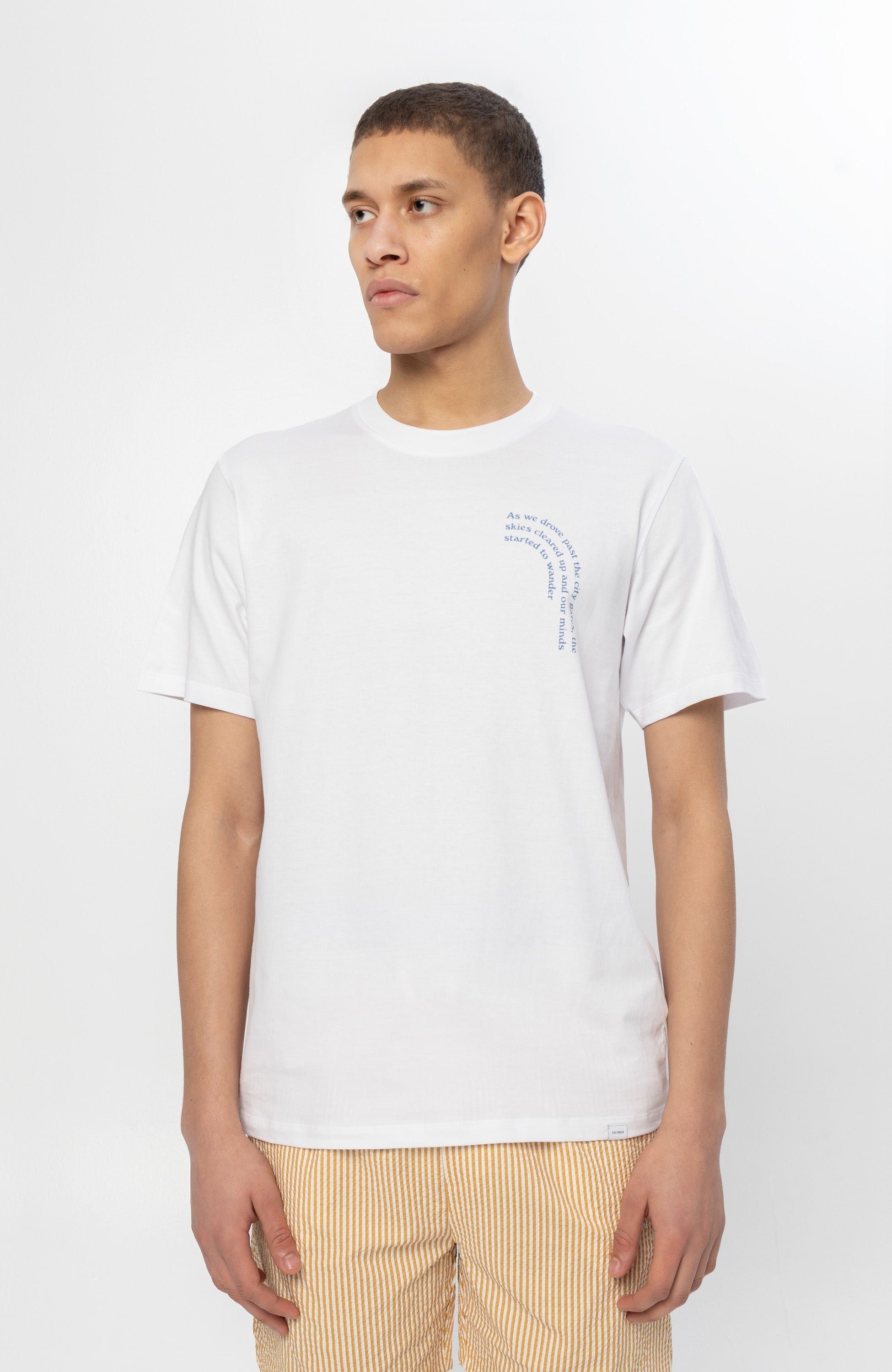 Les deux White Text-printed t-shirt coastal image 1