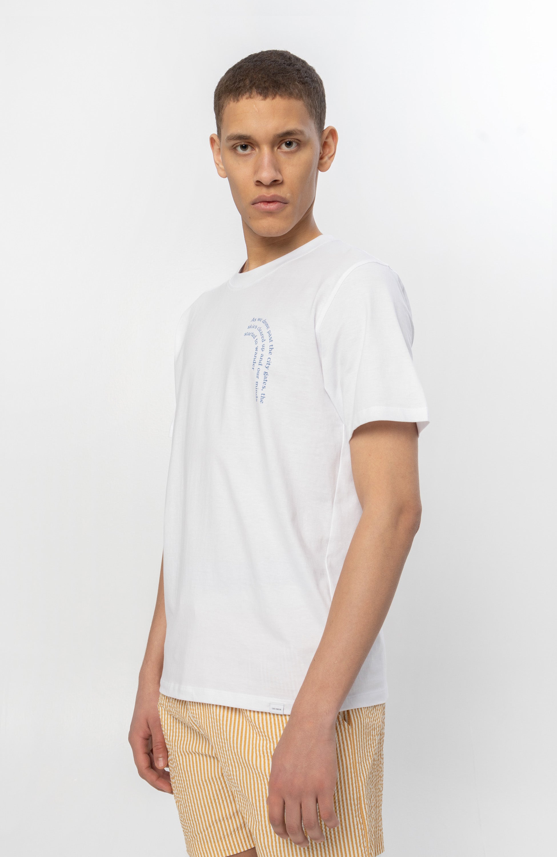 Les deux White Text-printed t-shirt coastal image 3